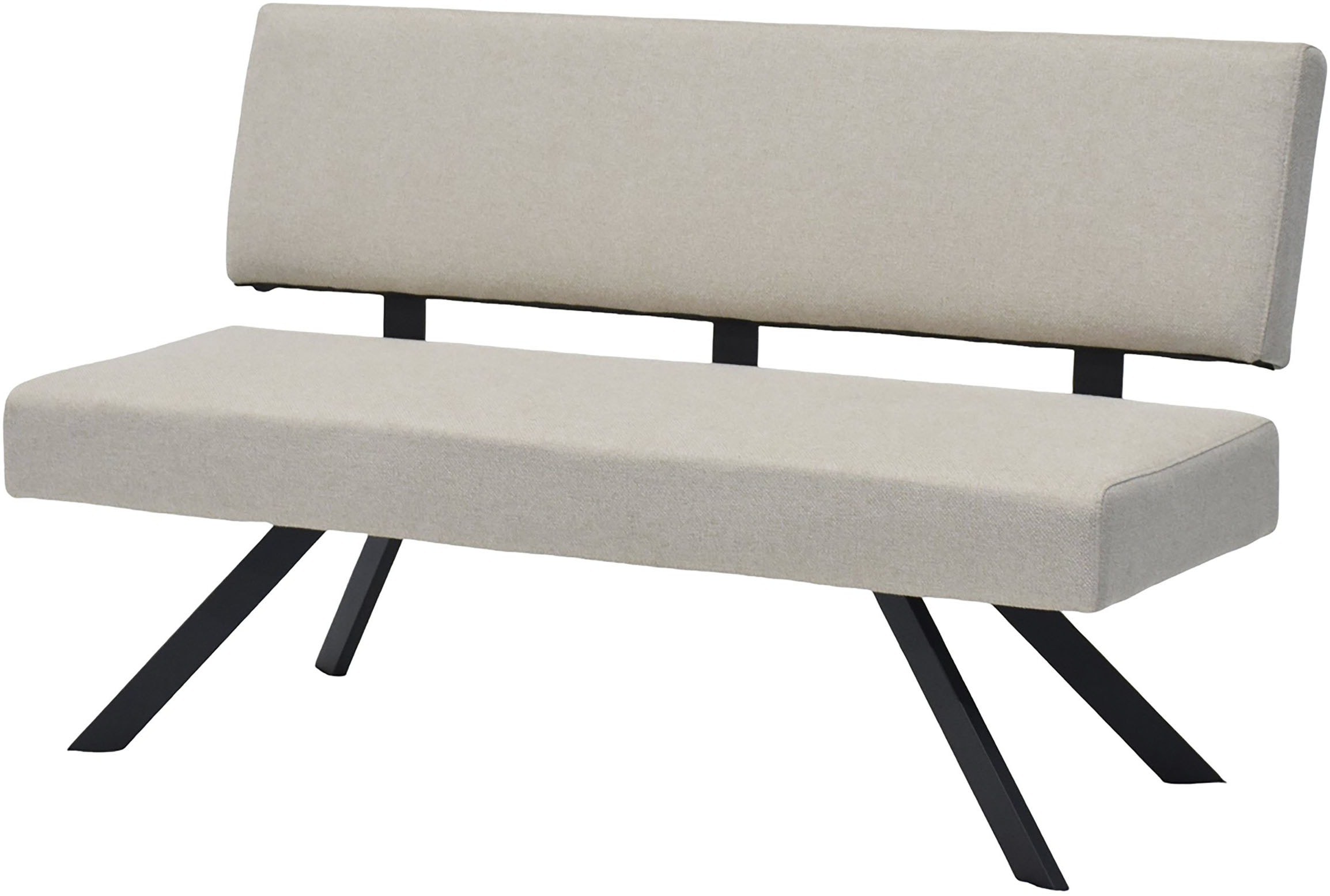 byLIVING Banc »TORONTO« Webstoff, bis 160 kg, Taschenfederkern, 4-Fussgestell, 3 Sitzplätze