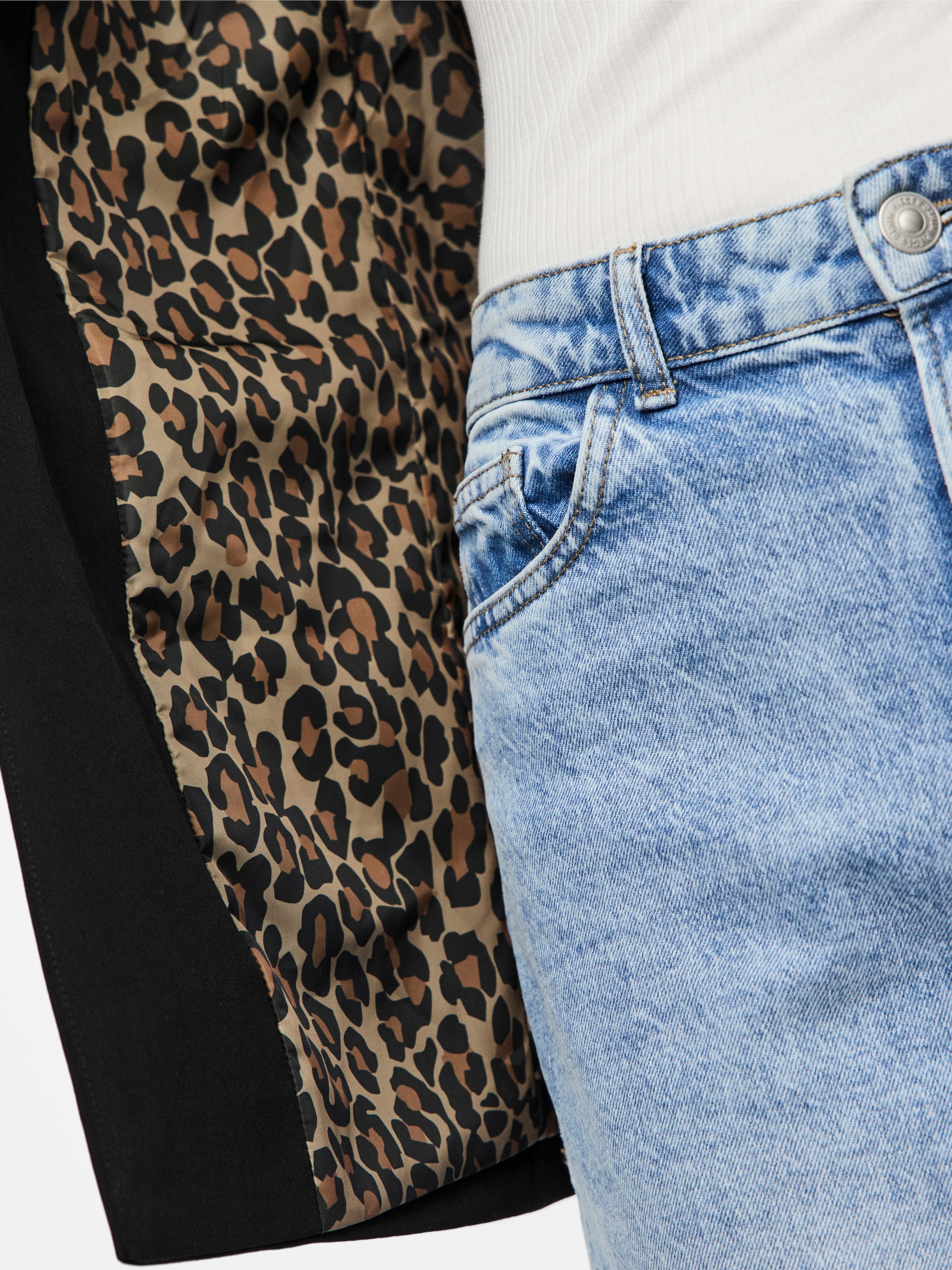 pieces Longblazer »PCBOZZY LS DETAIL BLAZER NOOS BC«, mit Leo Futter