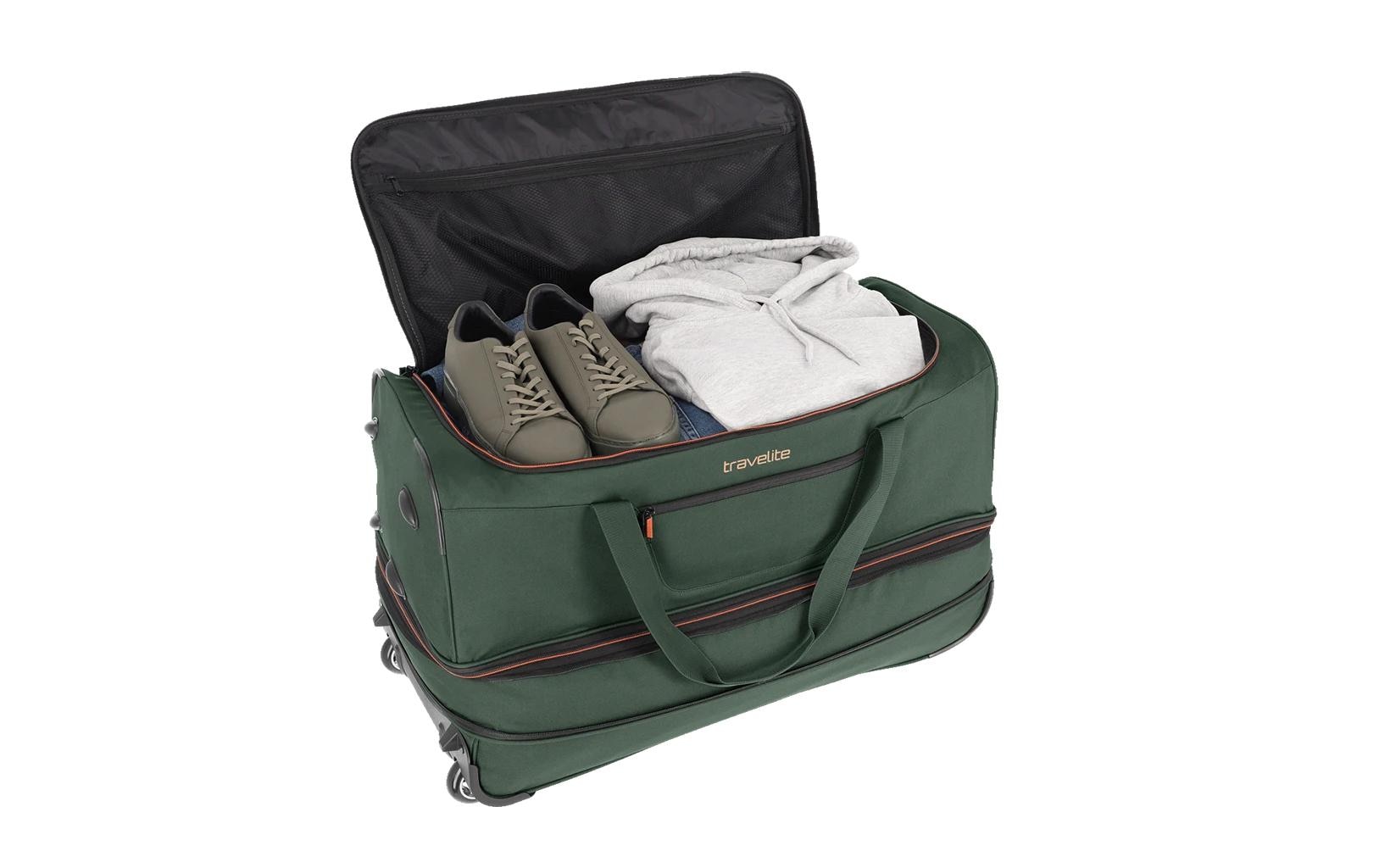 travelite Trolley »Basics erweiterbar« 98 litre 2 Rollen