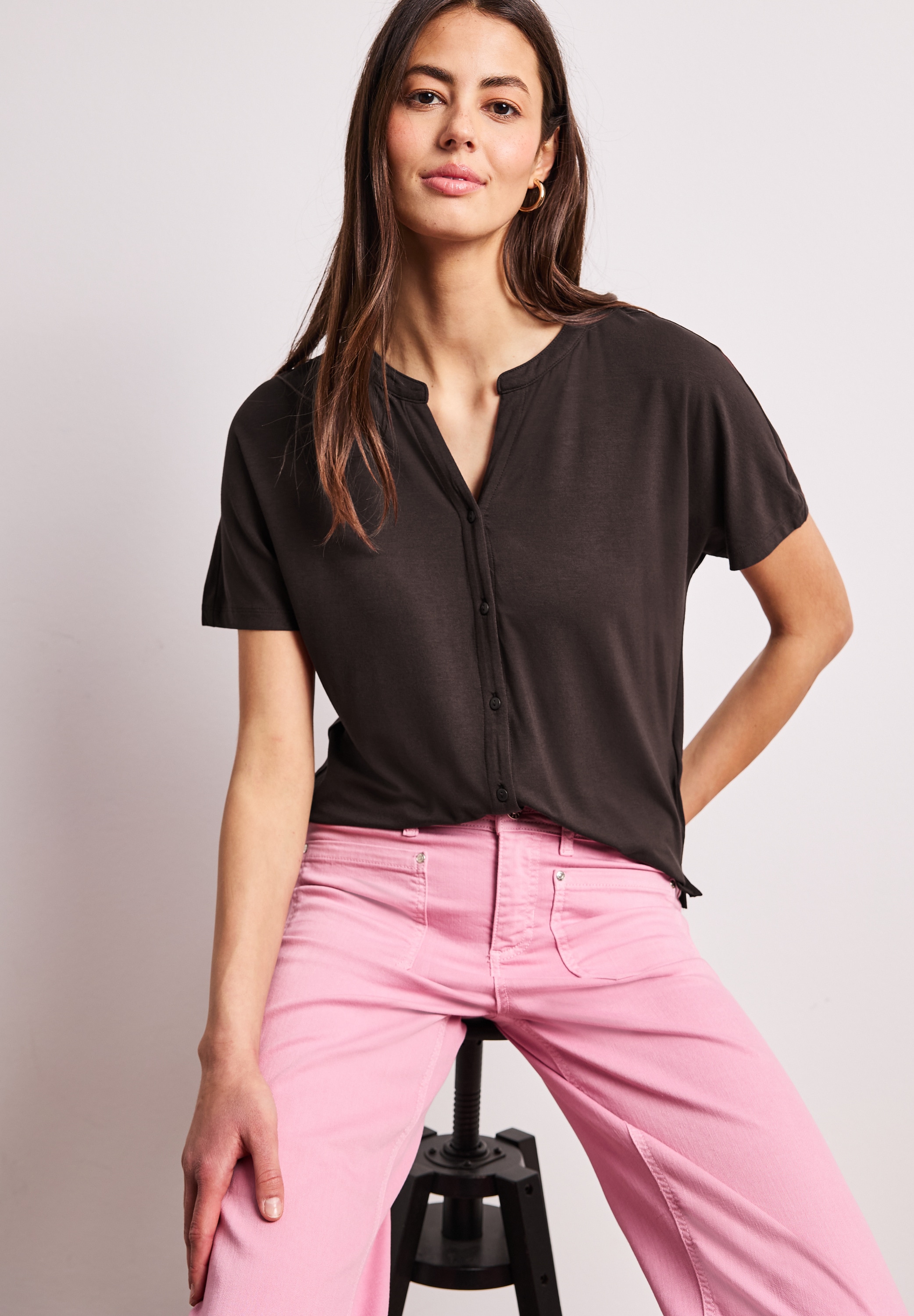 Image of STREET ONE Blusenshirt Sommershirt im Tunika-Look