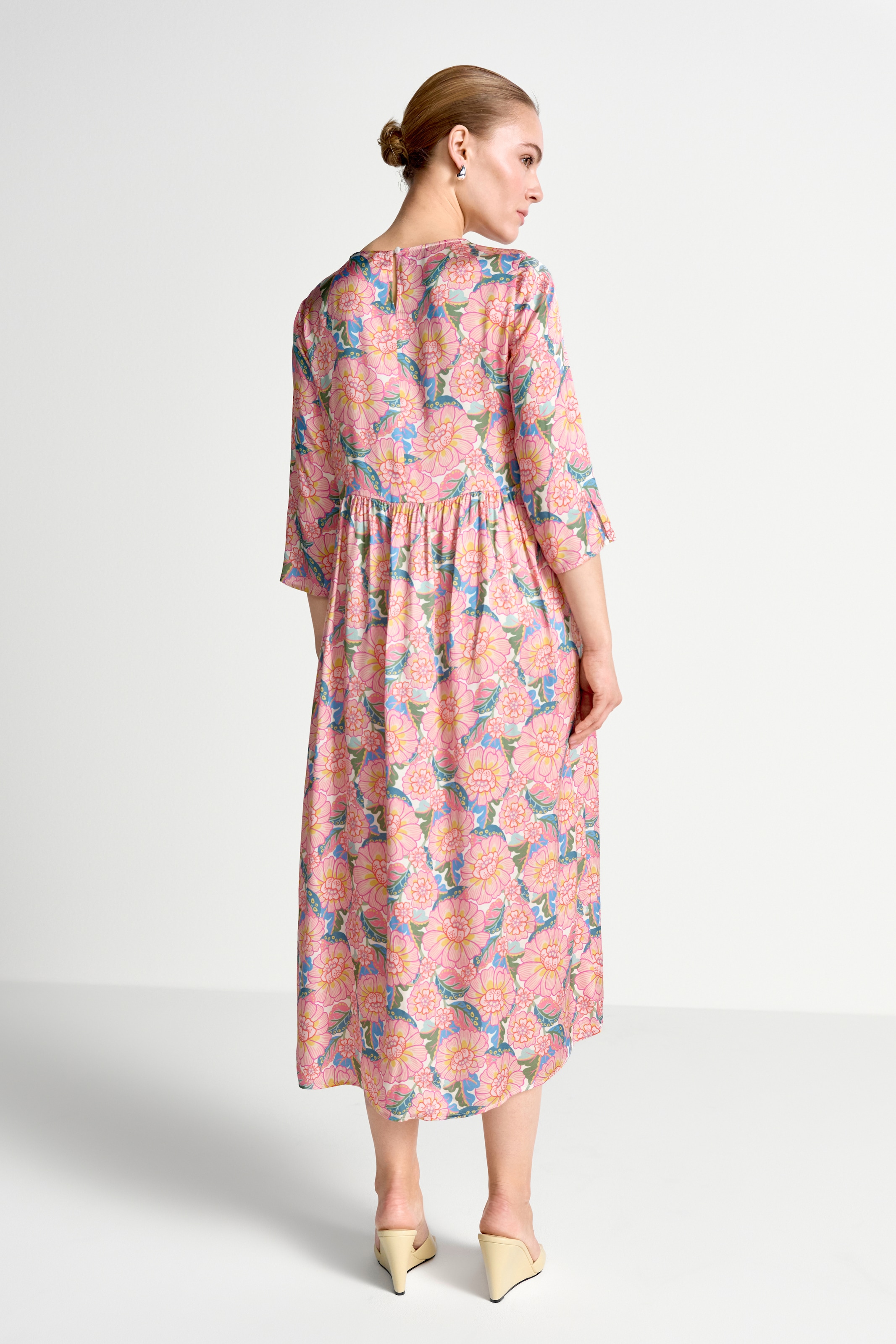 RICHROYAL Robe midi Sans poche motif Liberty floral
