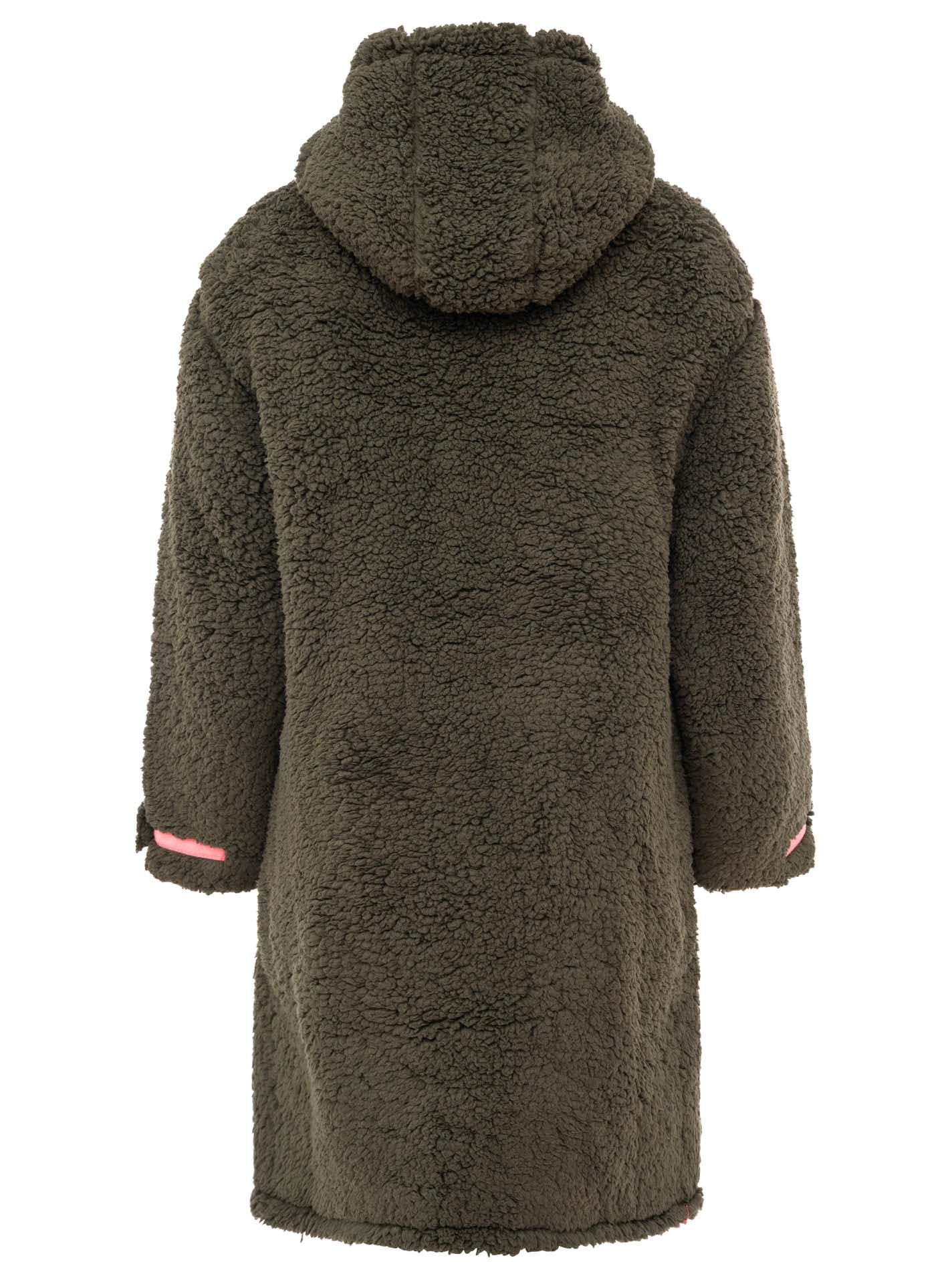Zwillingsherz Kurzmantel »"Oversize Teddy Windjacke ZH"« weiches Teddy-Material, Kapuze, Reissverschluss, seitliche Taschen
