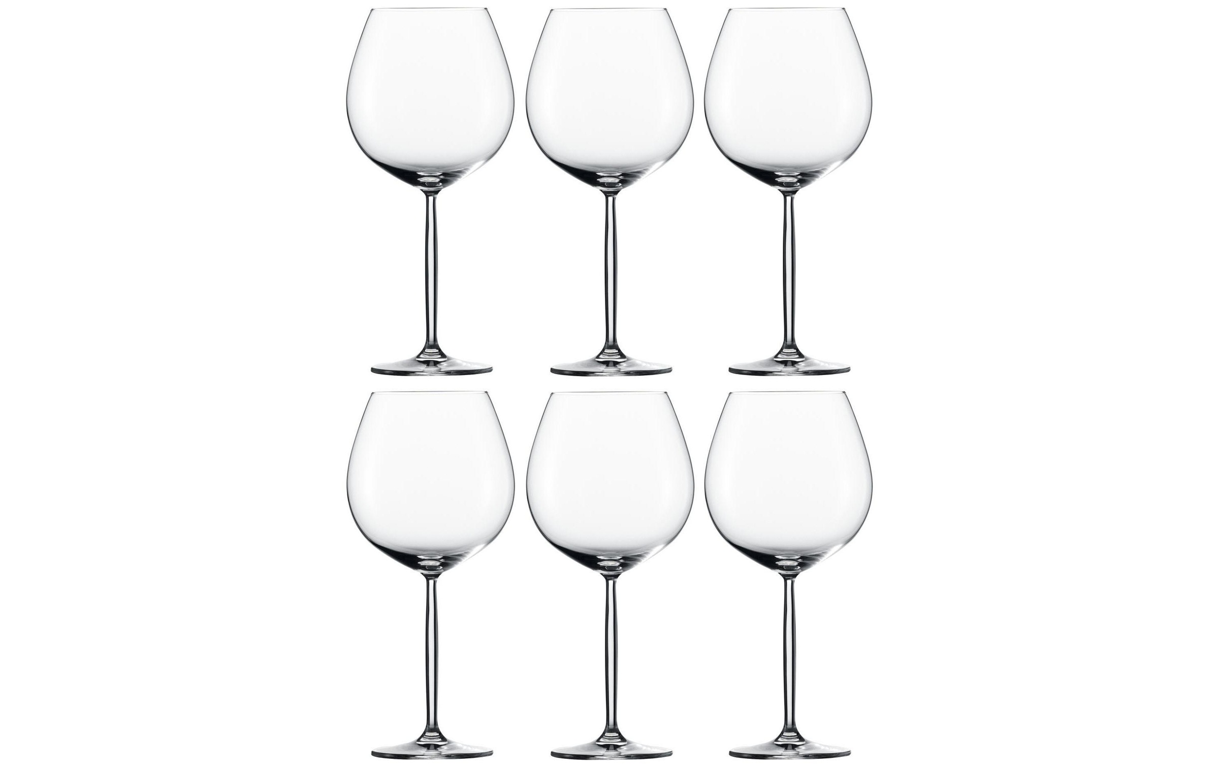 SCHOTT-ZWIESEL Rotweinglas »Diva, Burgunder 8,39, 6 Stück, Transparent«, (Set, 6 tlg.), 6 teilig