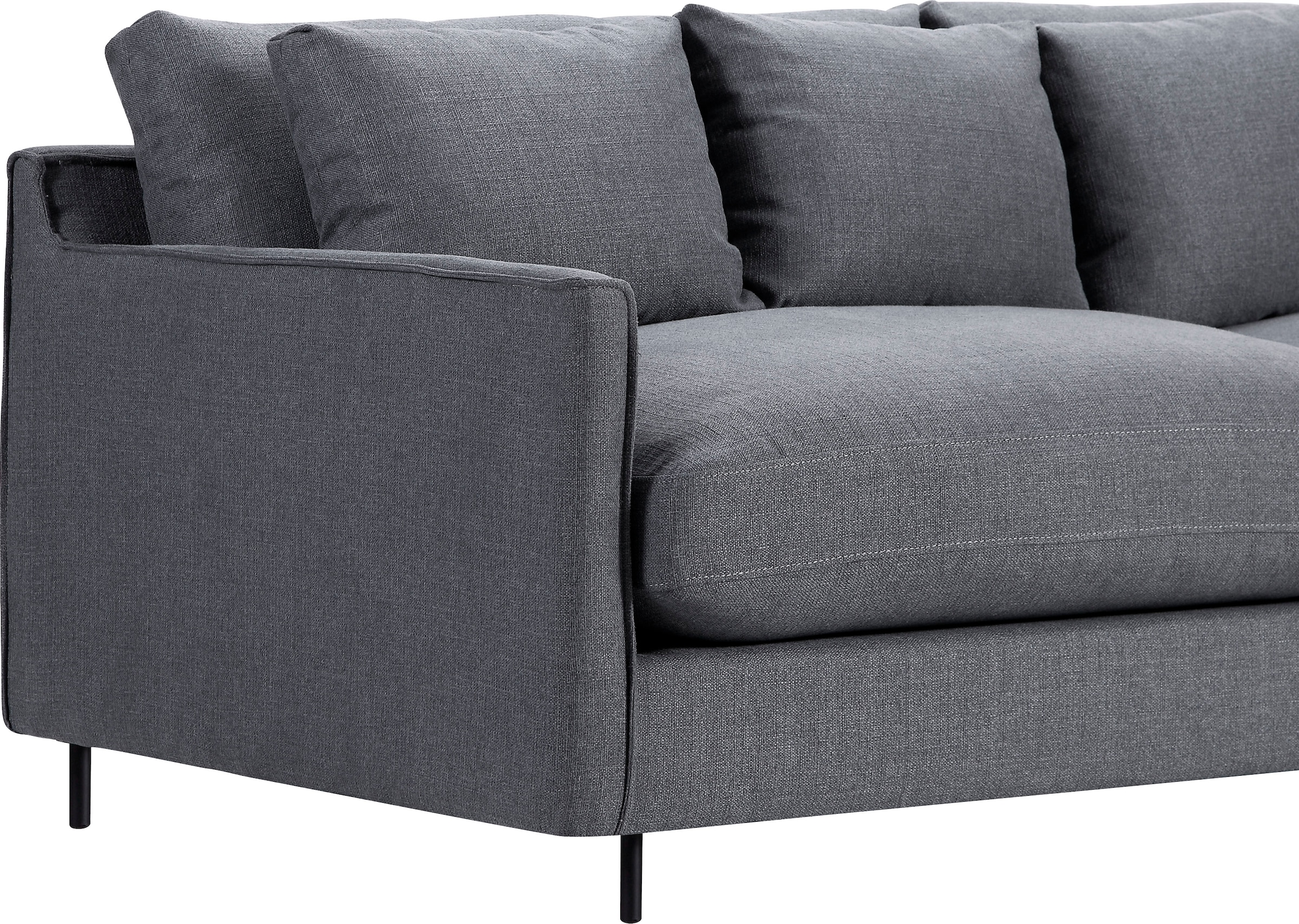 Design, home auf 3-Sitzer, im Federn extra Sofa, versandkostenfrei ATLANTIC mit skandinvisch weich, Füllung collection