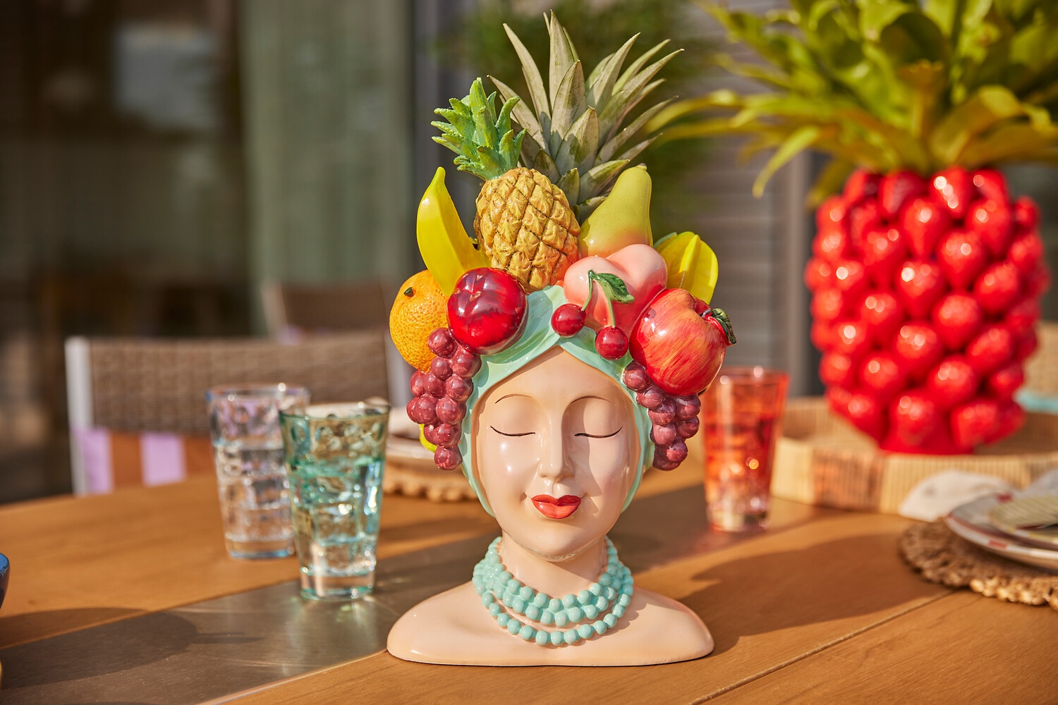 Kare Design Vase décoratif »Deko Vase Fruity 37cm«