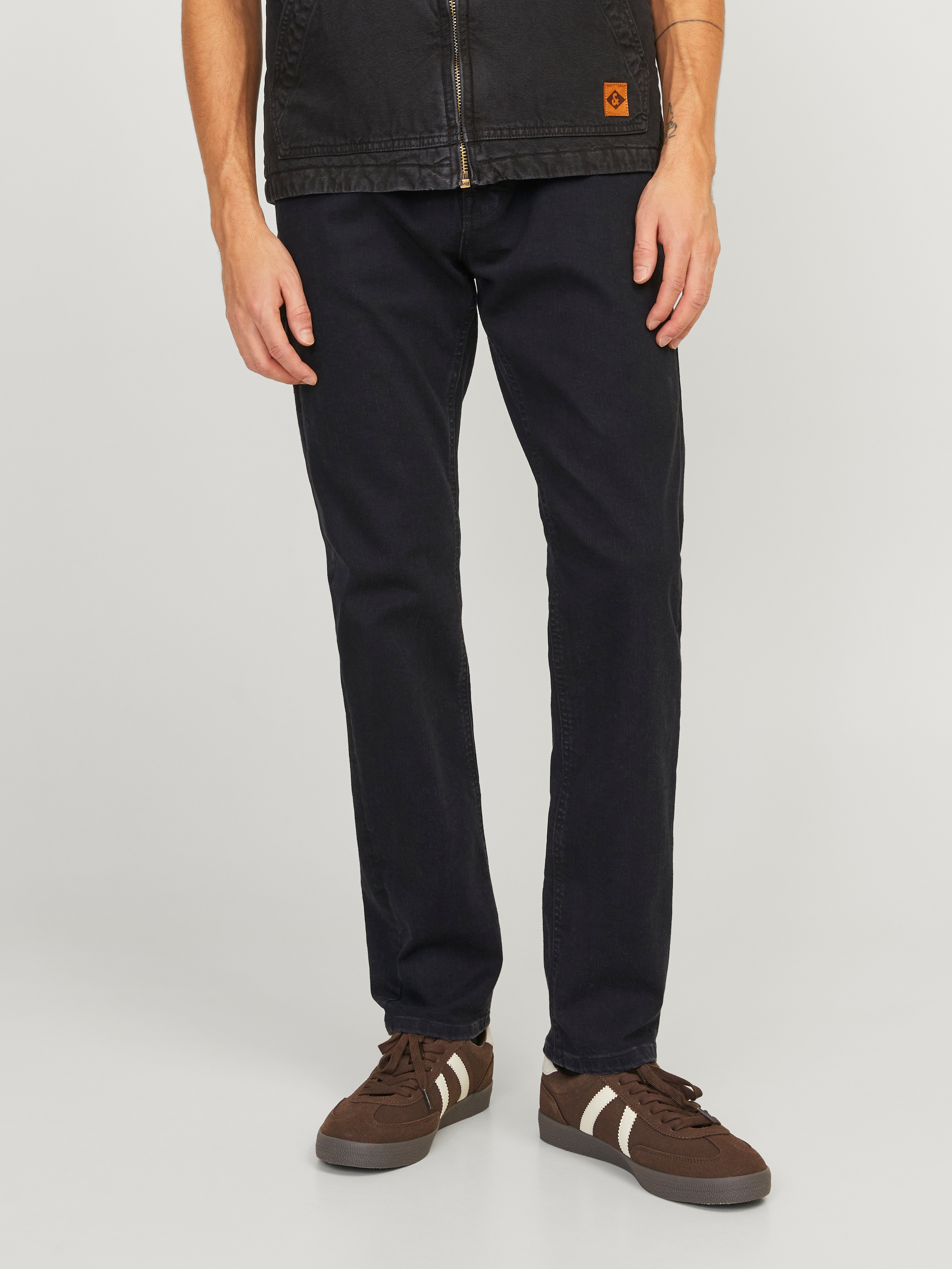 Image of Jack & Jones Tapered-fit-Jeans "JJIMIKE JJORIGINAL SQ 223" Stonewashed für einen Used-Look mit Faded-Effekten
