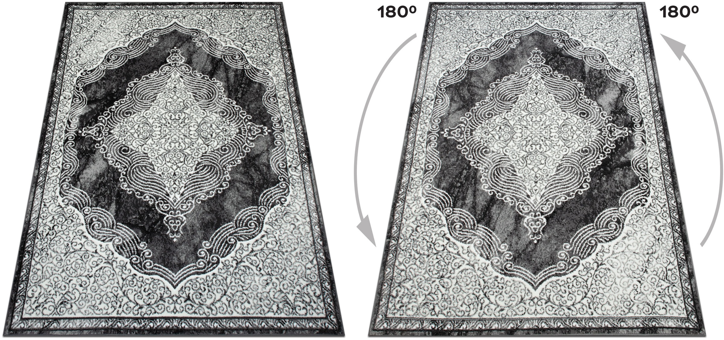 my home Tapis »Harvii, kurzflor« Rectangulaire 8 mm Höhe Orient-Design, weiche Haptik, Wohnzimmer, Esszimmer, Schlafzimmer