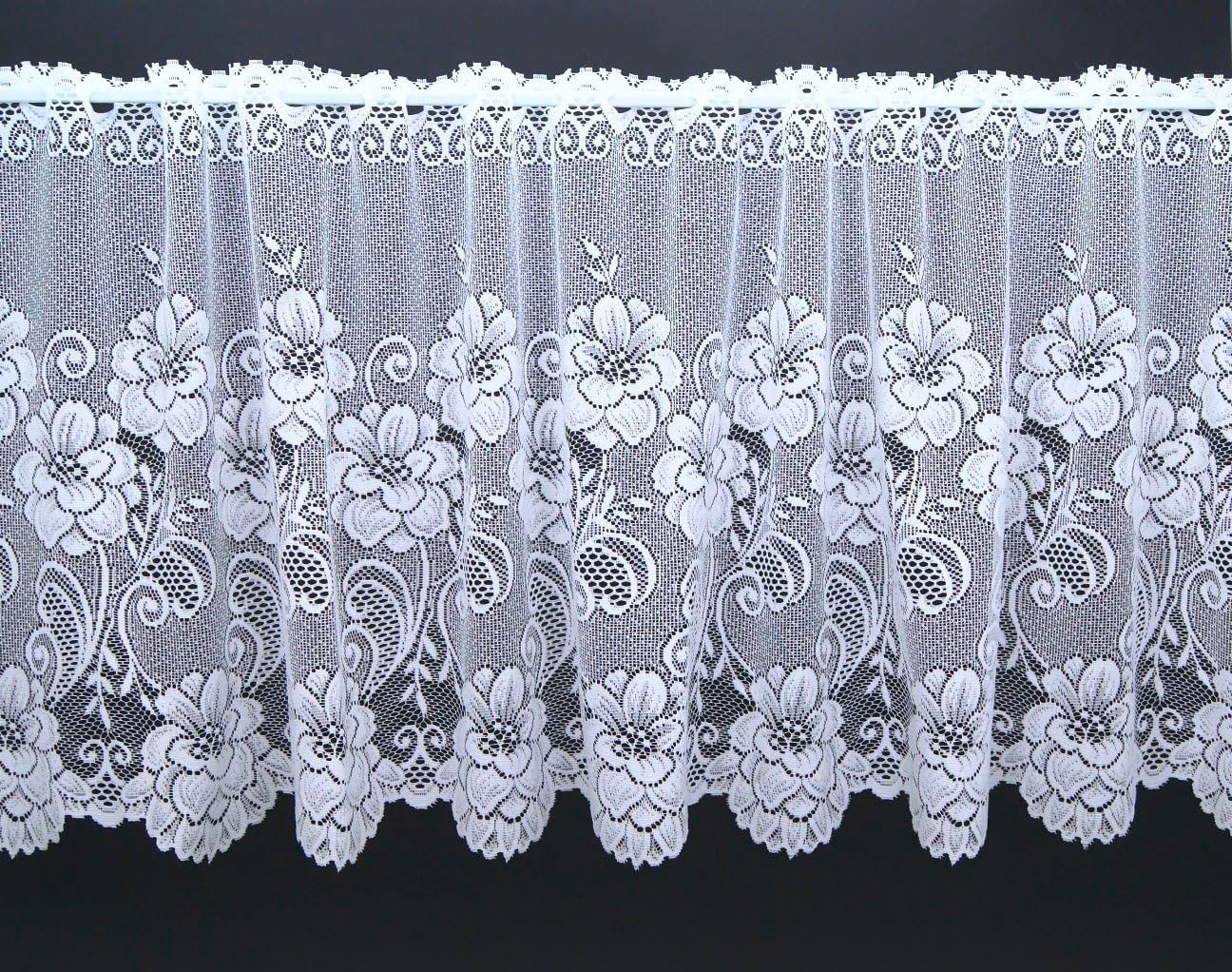 Image of Weckbrodt Scheibengardine "Montello" Stangendurchzug 1 Stk. tlg. Bistro, Jacquard, strukturiert, floral, geblümt, Gardine, Store