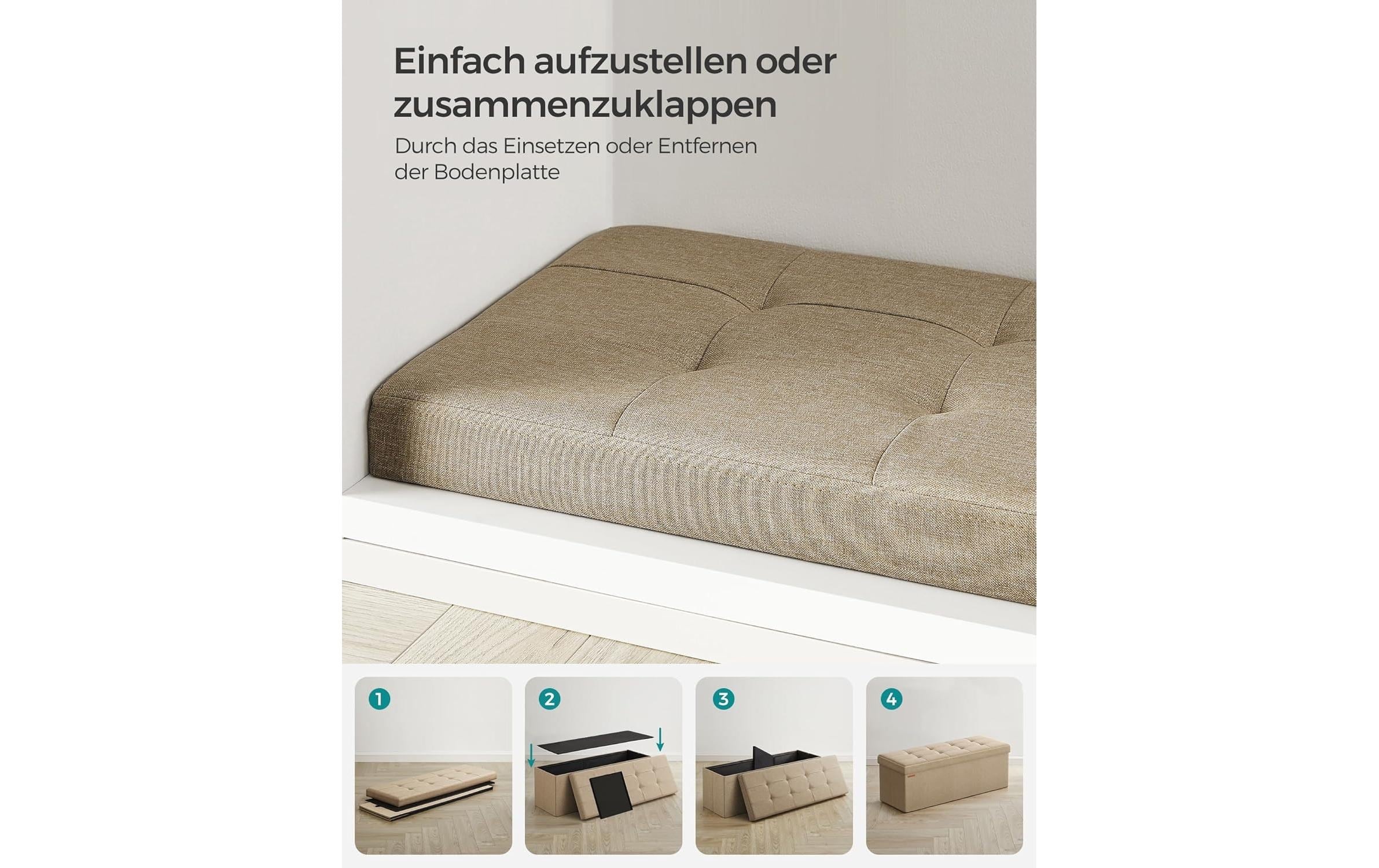 SONGMICS Coffre-siège »Ottomane«