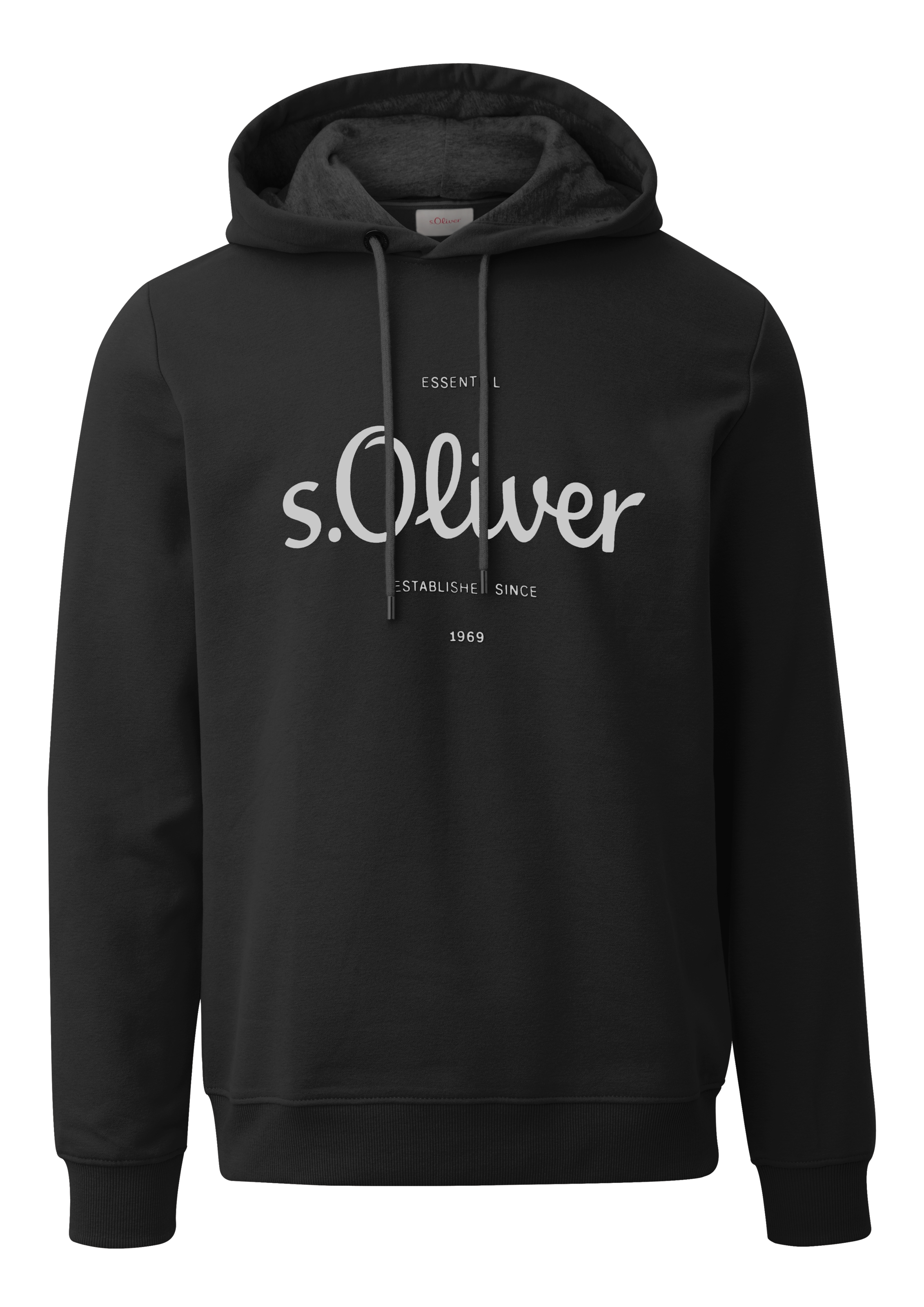 s.Oliver Kapuzensweatshirt, mit gummiertem Print