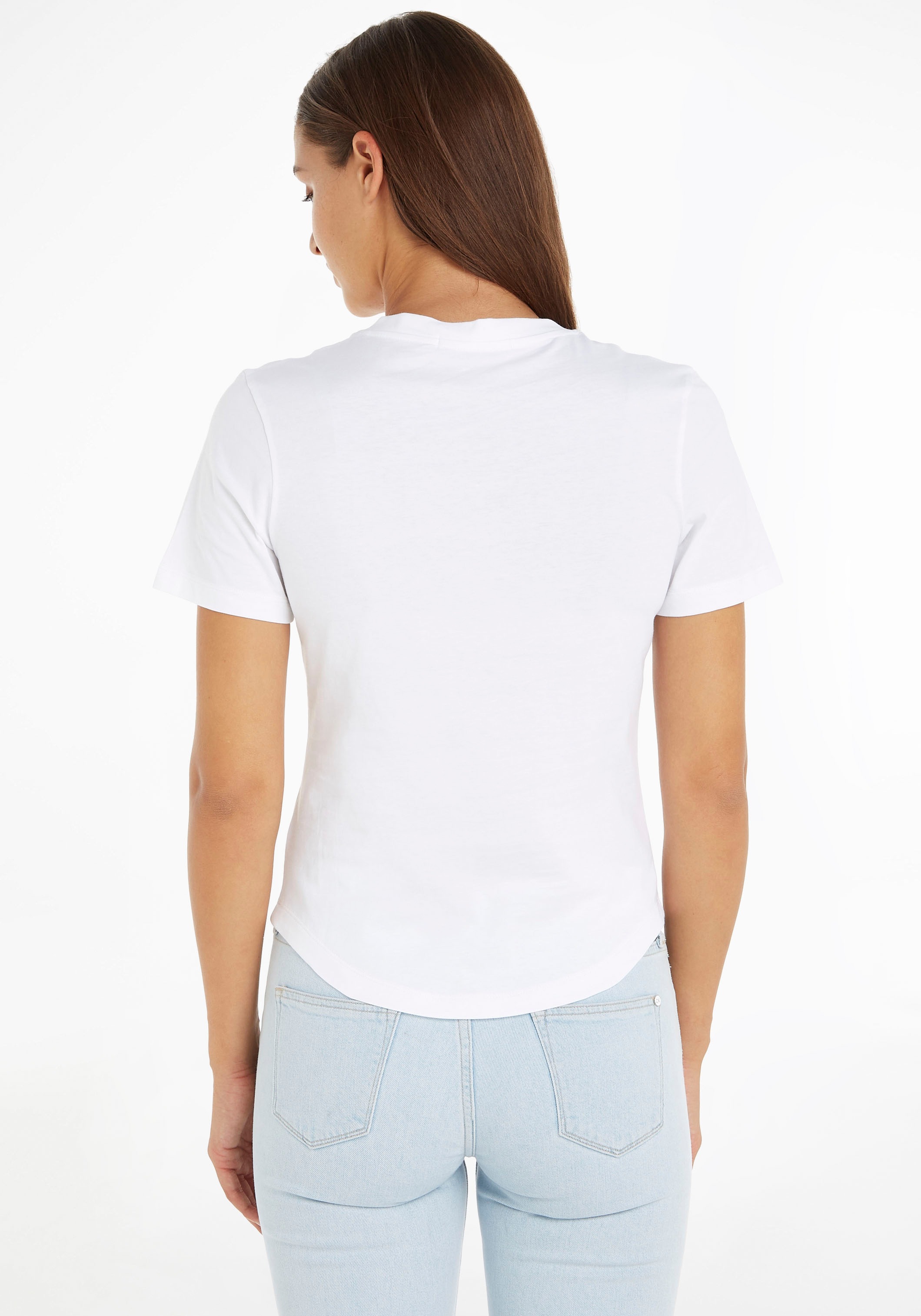 Image of Calvin Klein Jeans V-Shirt »MONOGRAM LOGO SLIM V-NECK TEE«, mit Calvin Klein Jeans Logodruck bei Ackermann Versand Schweiz