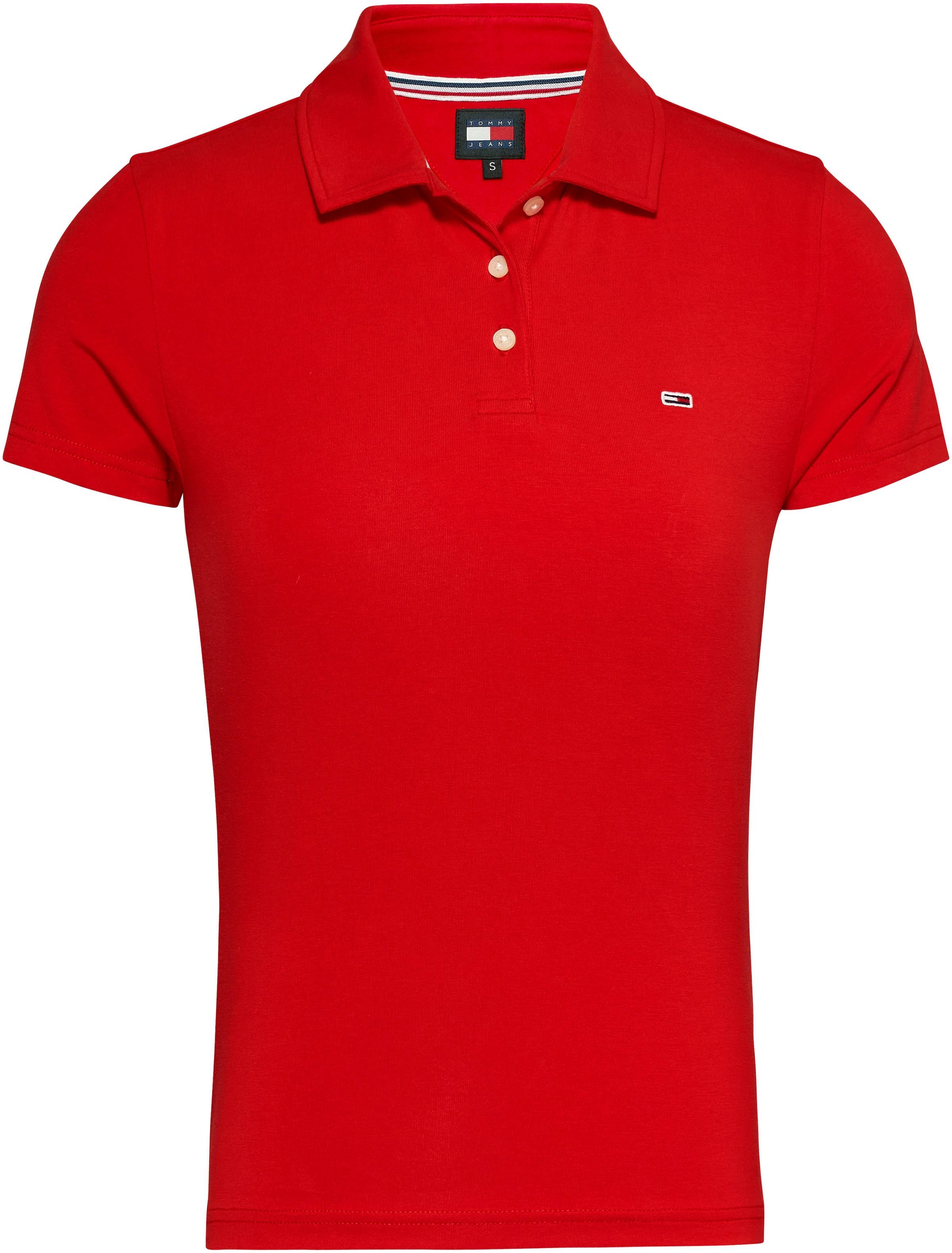 Tommy Jeans Poloshirt, mit kurzer Knopfleiste