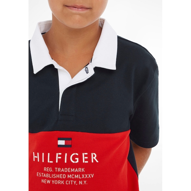 ♕ Tommy Hilfiger Poloshirt »COLORBLOCK POLO S/S«, mit Schriftzug  versandkostenfrei auf