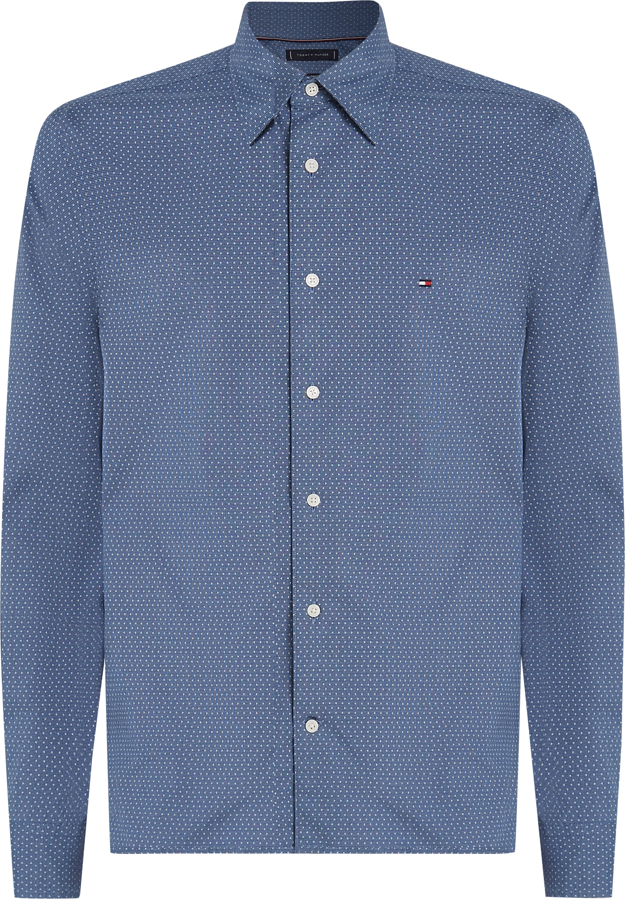 Tommy Hilfiger Big & Tall Langarmhemd »BT-FLEX POPLIN MINI PNT RF SRT-B«, Grosse Grössen