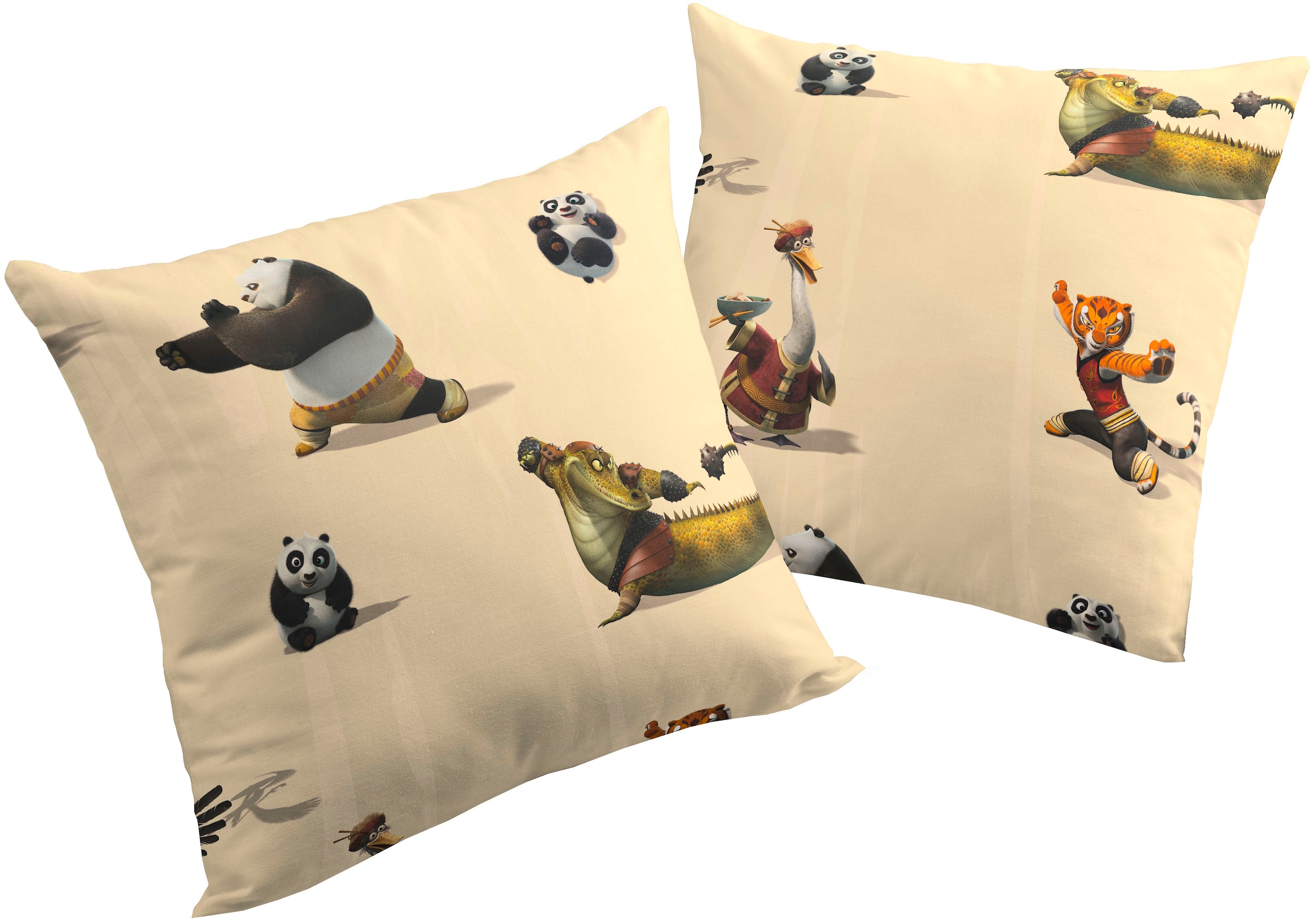 Image of Wirth Dekokissen "Kung Fu Panda" Universal Pictures, Kissenhülle ohne Füllung, 2 Stück