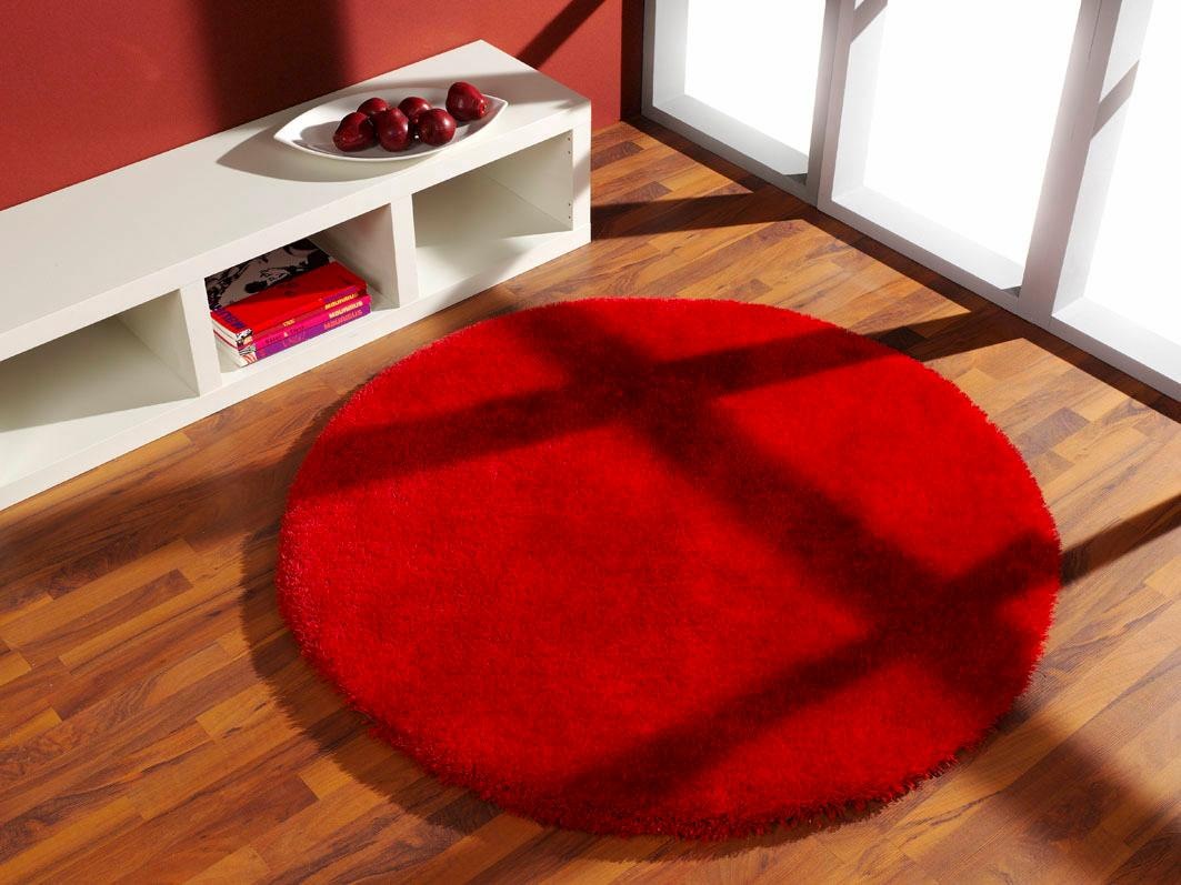 Image of KiYou Shaggy Hochflor-Teppich »KiYou Shaggy«, rund, 40 mm Höhe, besonders weich durch Microfaser, Wohnzimmer bei Ackermann Versand Schweiz