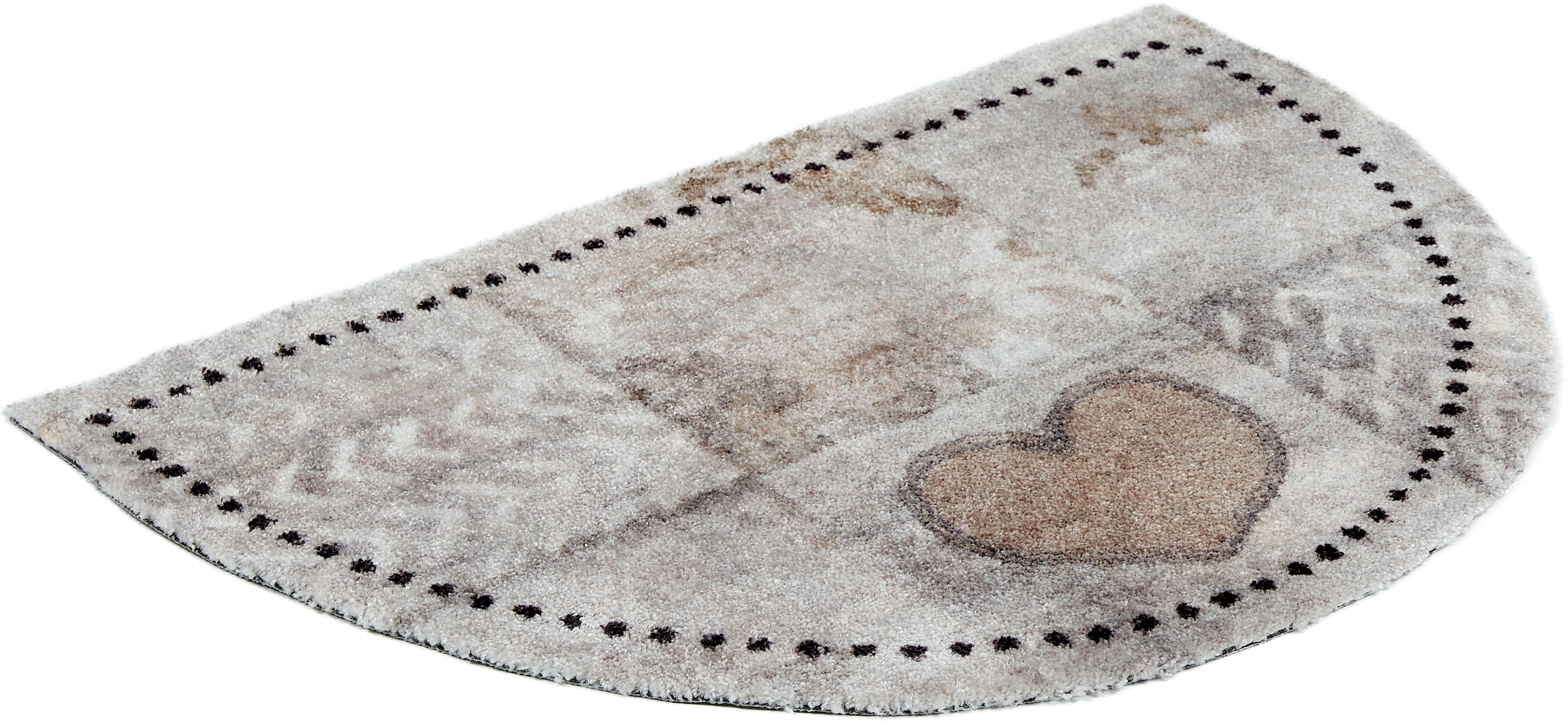 ASTRA Fussmatte »Pure&Soft 017« halbrund 7 mm Höhe Sauberlaufmatte, weiche Oberfläche, waschbar, rutschfest