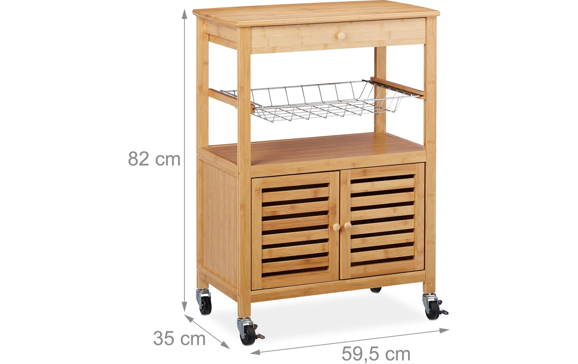 relaxdays Chariot de cuisine »82 x 59.5 x 35 cm«