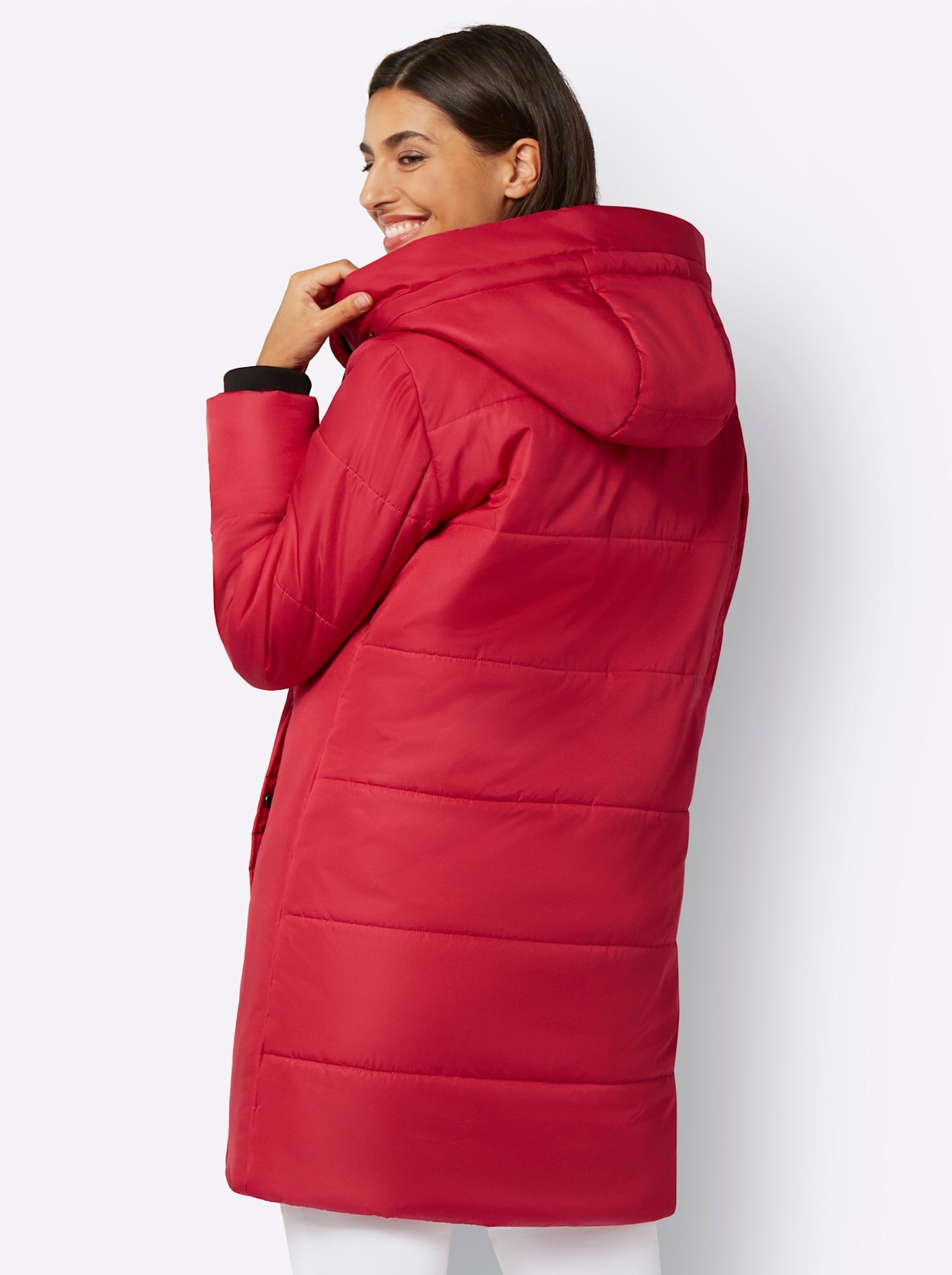 Classic Basics Langjacke, mit Kapuze