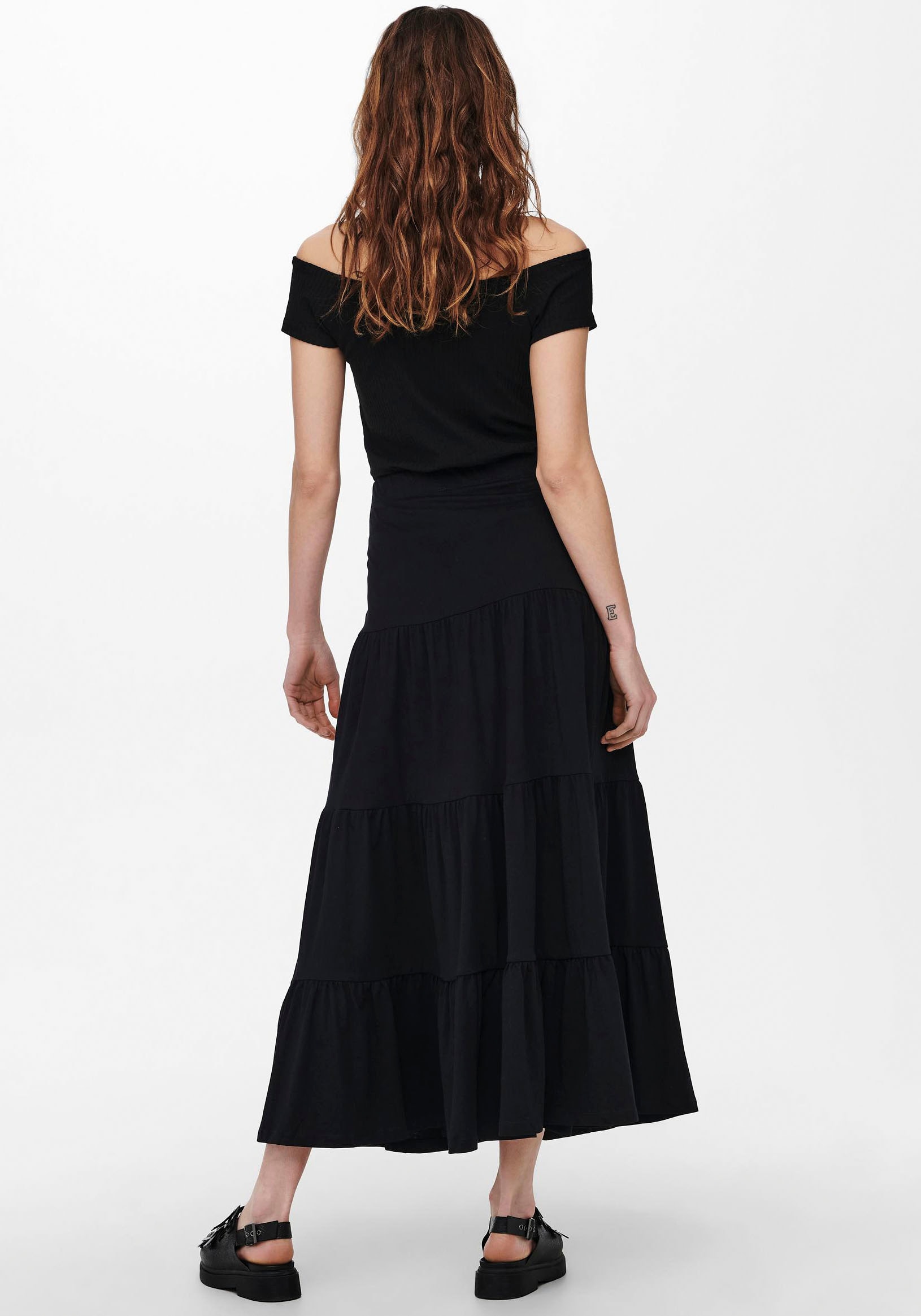 ONLY Maxirock »ONLMAY MAXI SKIRT« mit Volant