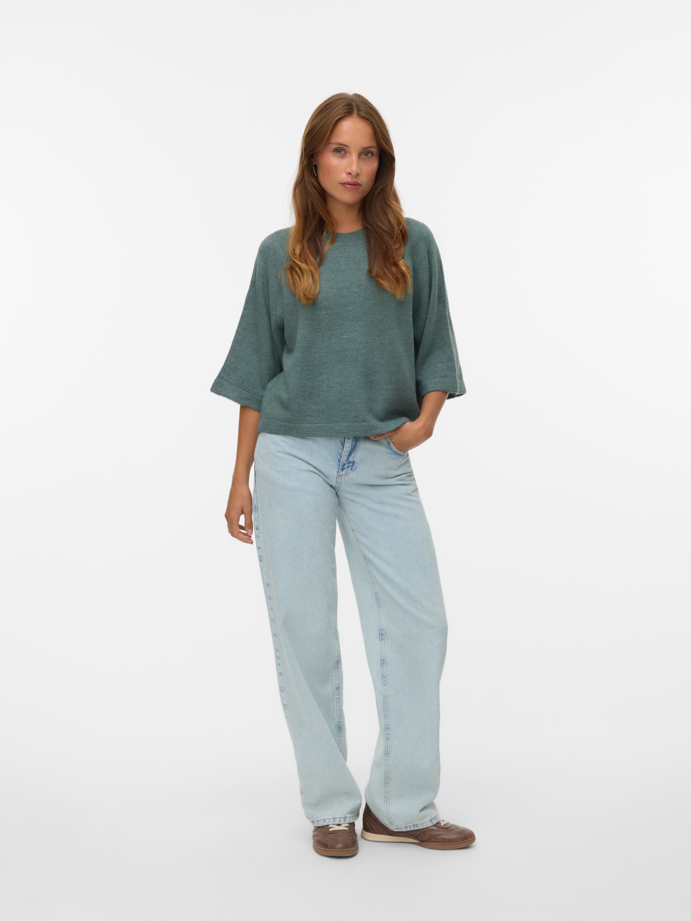 Vero Moda Pull en tricot »VMLEFILE 3/4 O-NECK PULLOVER NOOS«