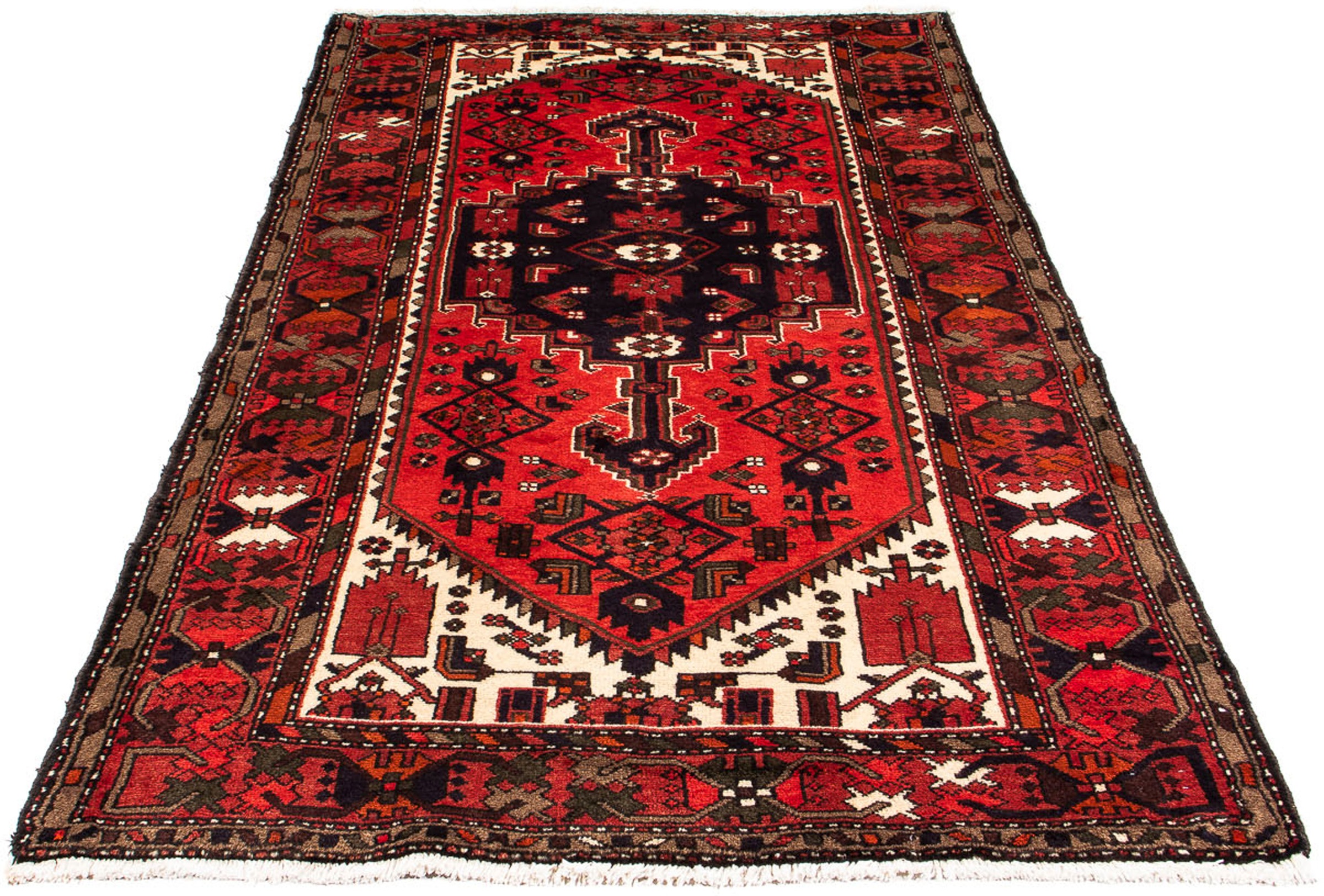 Image of morgenland Orientteppich »Perser - Nomadic - 220 x 128 cm - dunkelrot«, rechteckig, 10 mm Höhe, Wohnzimmer, Handgeknüpft, Einzelstück mit Zertifikat bei Ackermann Versand Schweiz