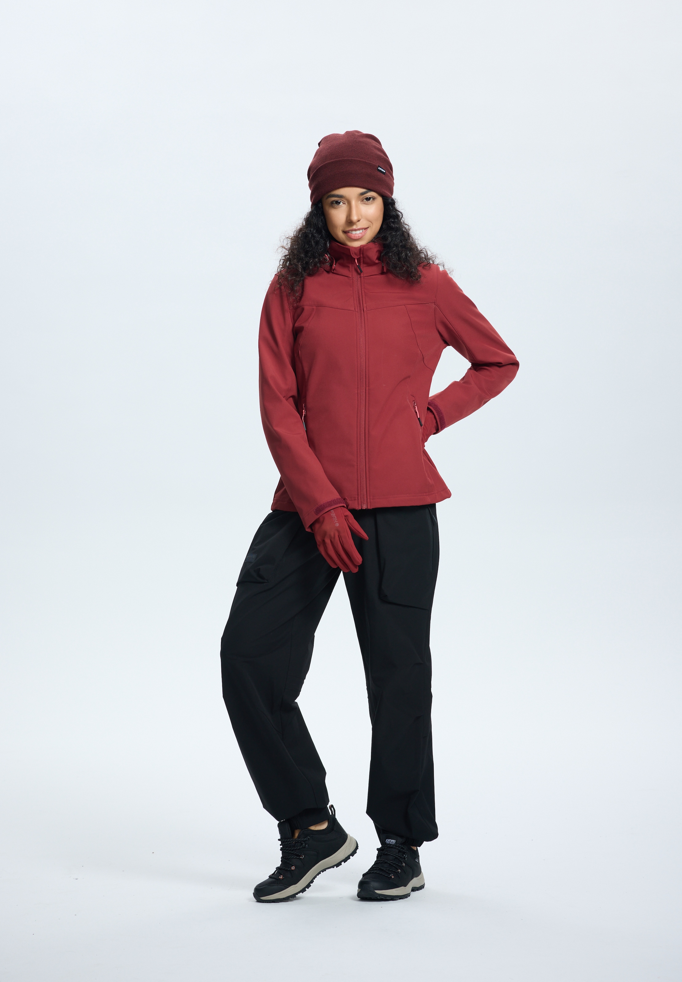 Icepeak Softshelljacke »BRENHAM«, (1 St.), mit Kapuze, Winddicht & Wasserabweisend & Atmungsaktiv