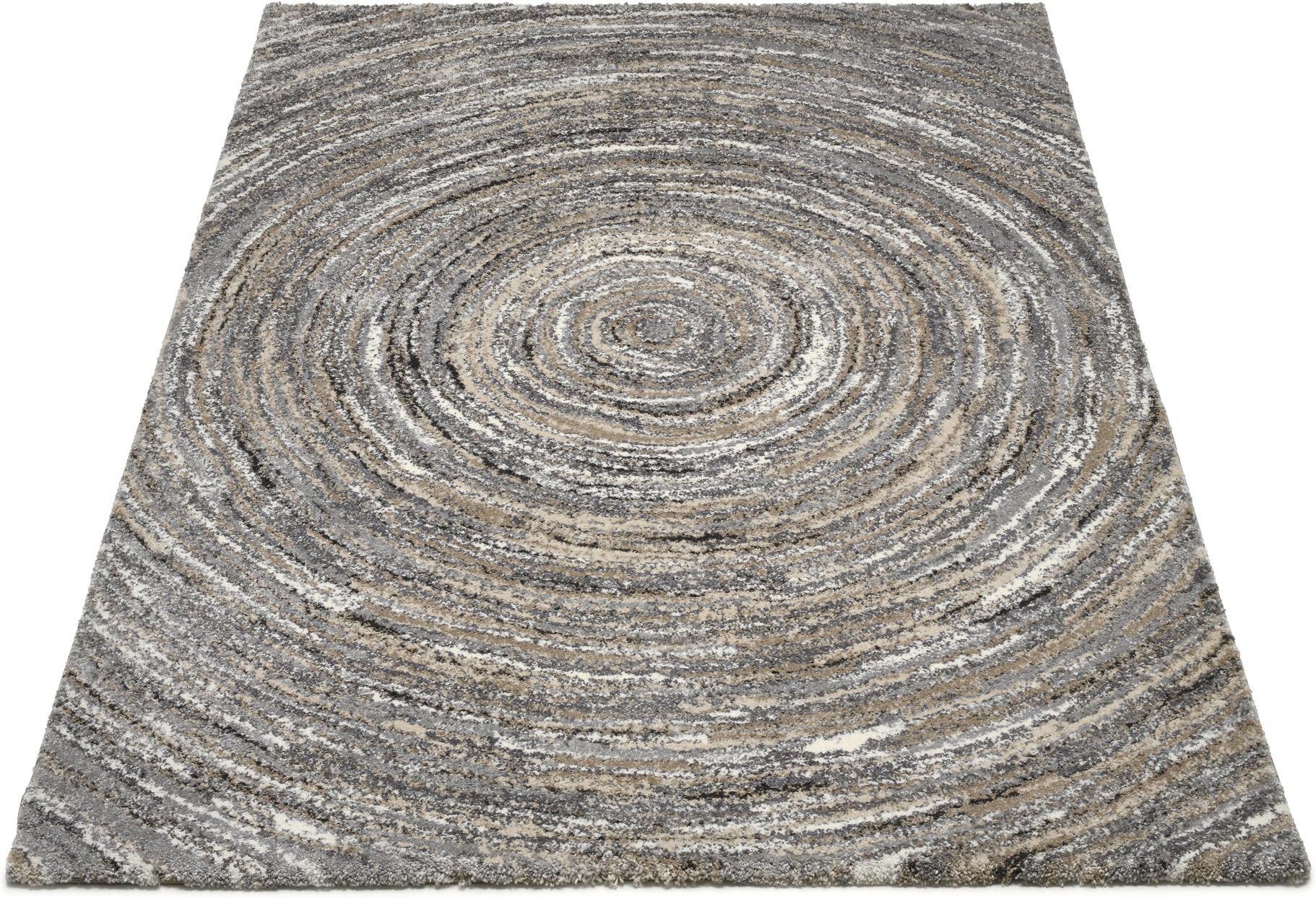 OCI DIE TEPPICHMARKE Teppich »LIV ROUND, auch in Quadratisch und Rund« rechteckig 20 mm Höhe Design Teppich, Kreise, modern, alle Räume
