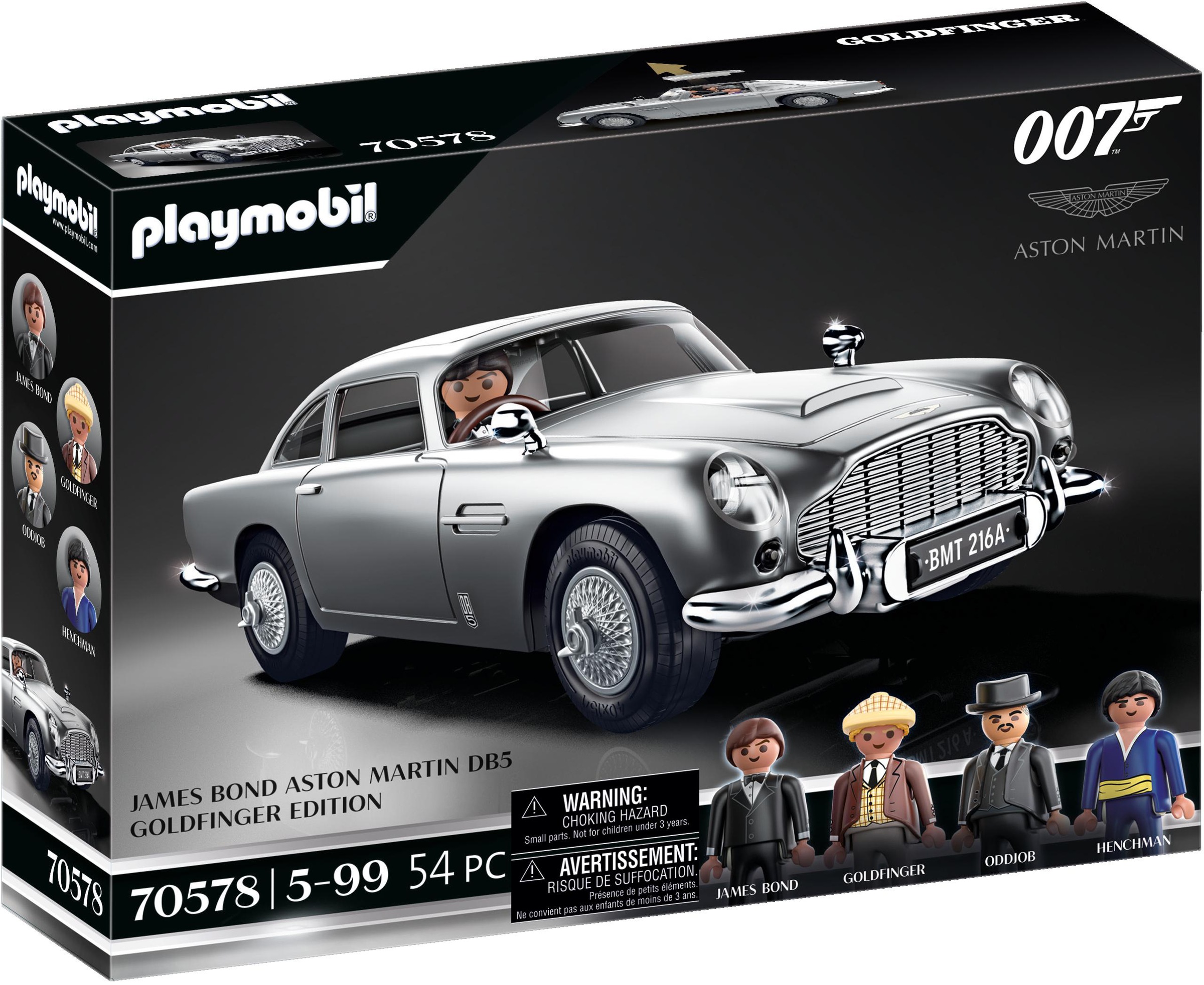 Image of Playmobil® Konstruktions-Spielset »James Bond Aston Martin DB5 - Goldfarbenfinger Edition (70578)«, (54 St.), Made in Europe bei Ackermann Versand Schweiz