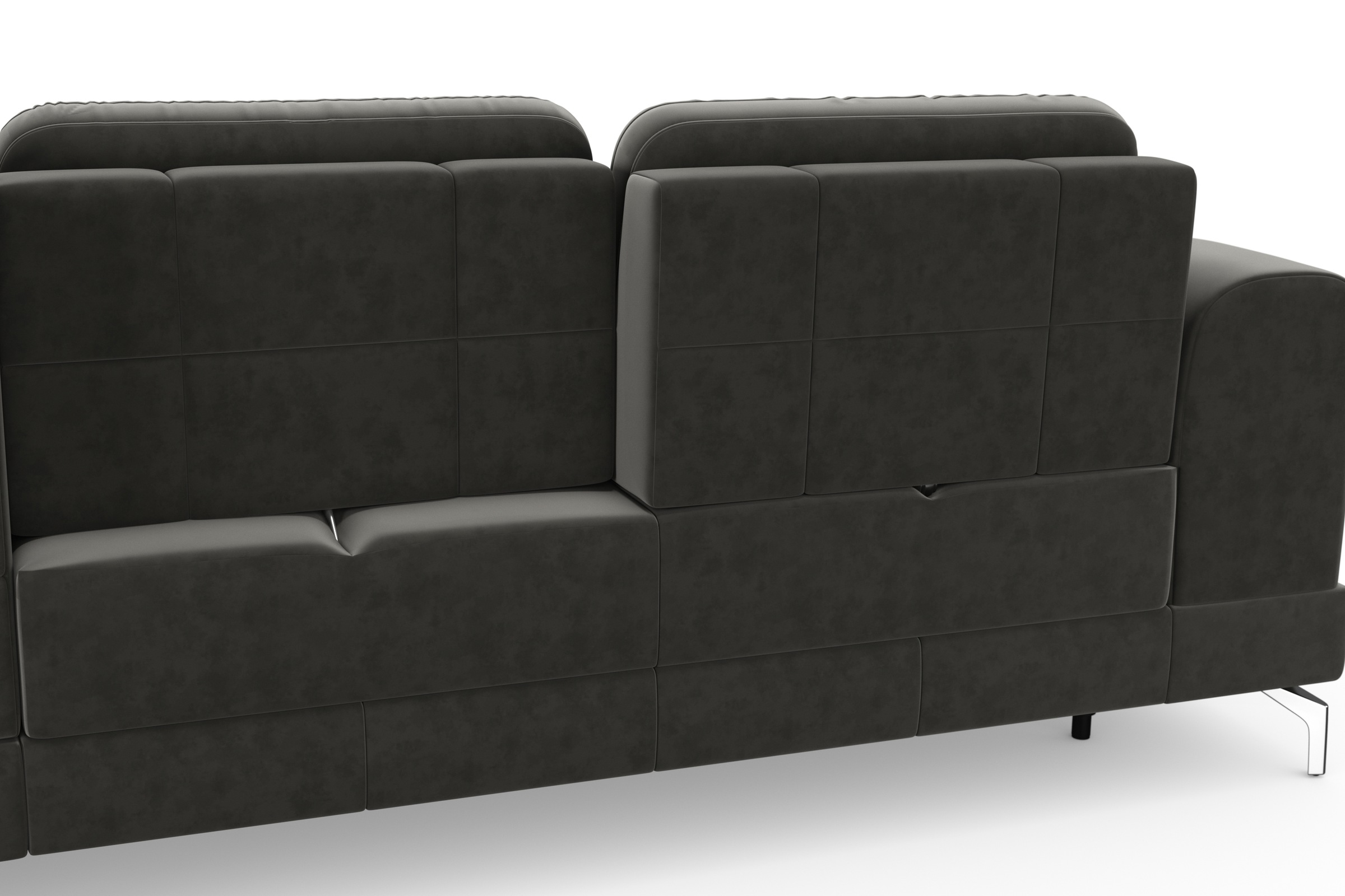 sit&more Ecksofa »Bendigo L-Form«, inklusive Sitztiefenverstellung, Bodenfreiheit 12 cm, in 2 Fussfarben