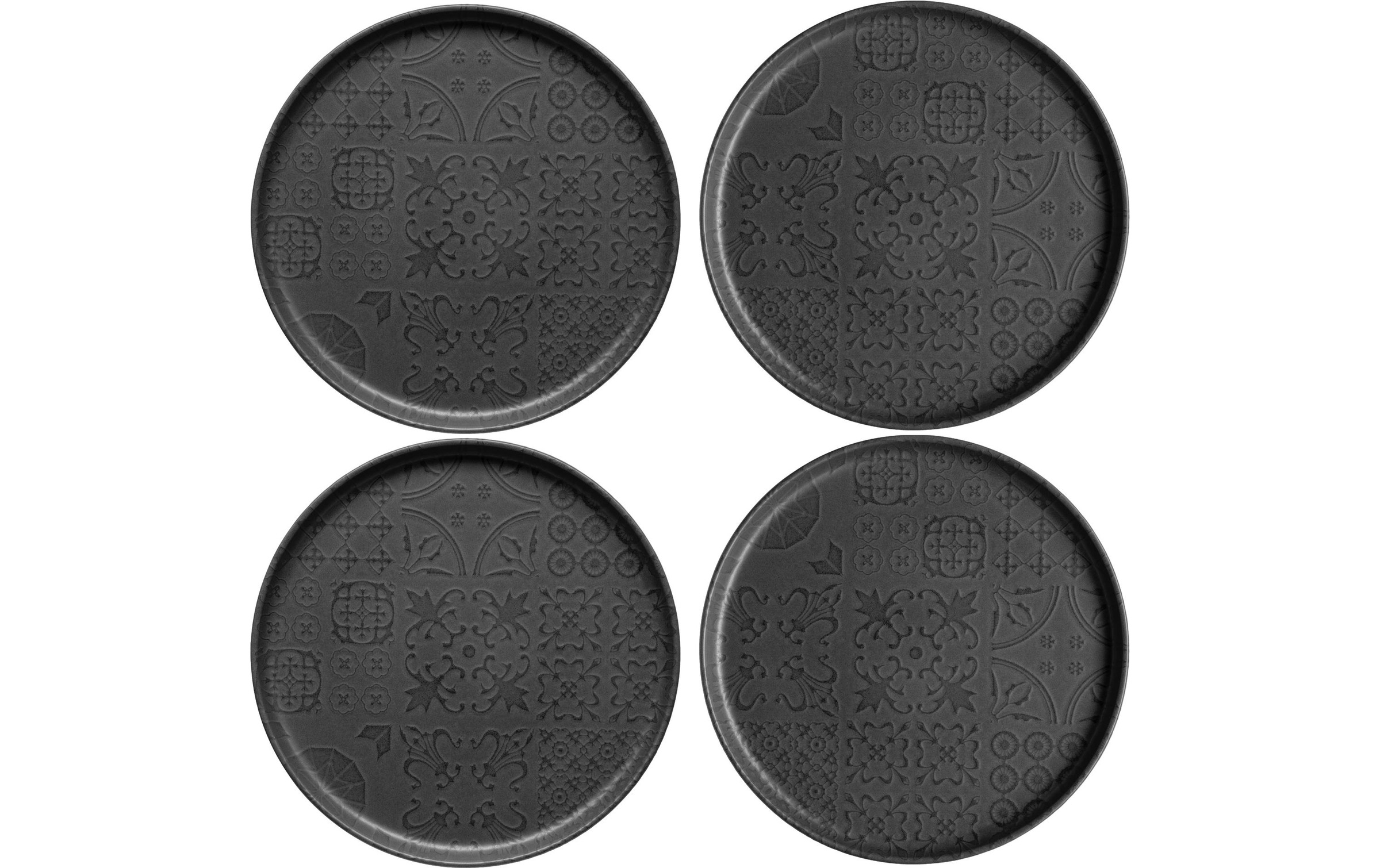Image of MÄSER Speiseteller "Tiles UNO flach, 28 cm, 4 Stück"