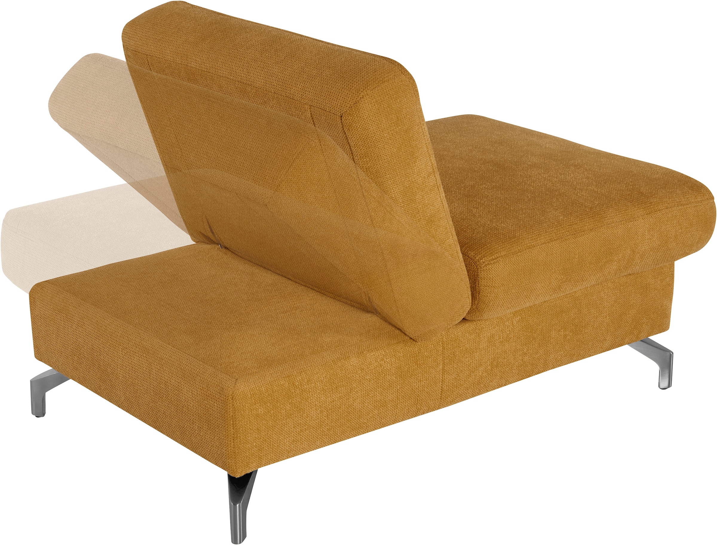 sit&more Hocker »Percy«, Fusshöhe 12 cm, mit Klappfunktion, wahlweise in 2 Fussfarben