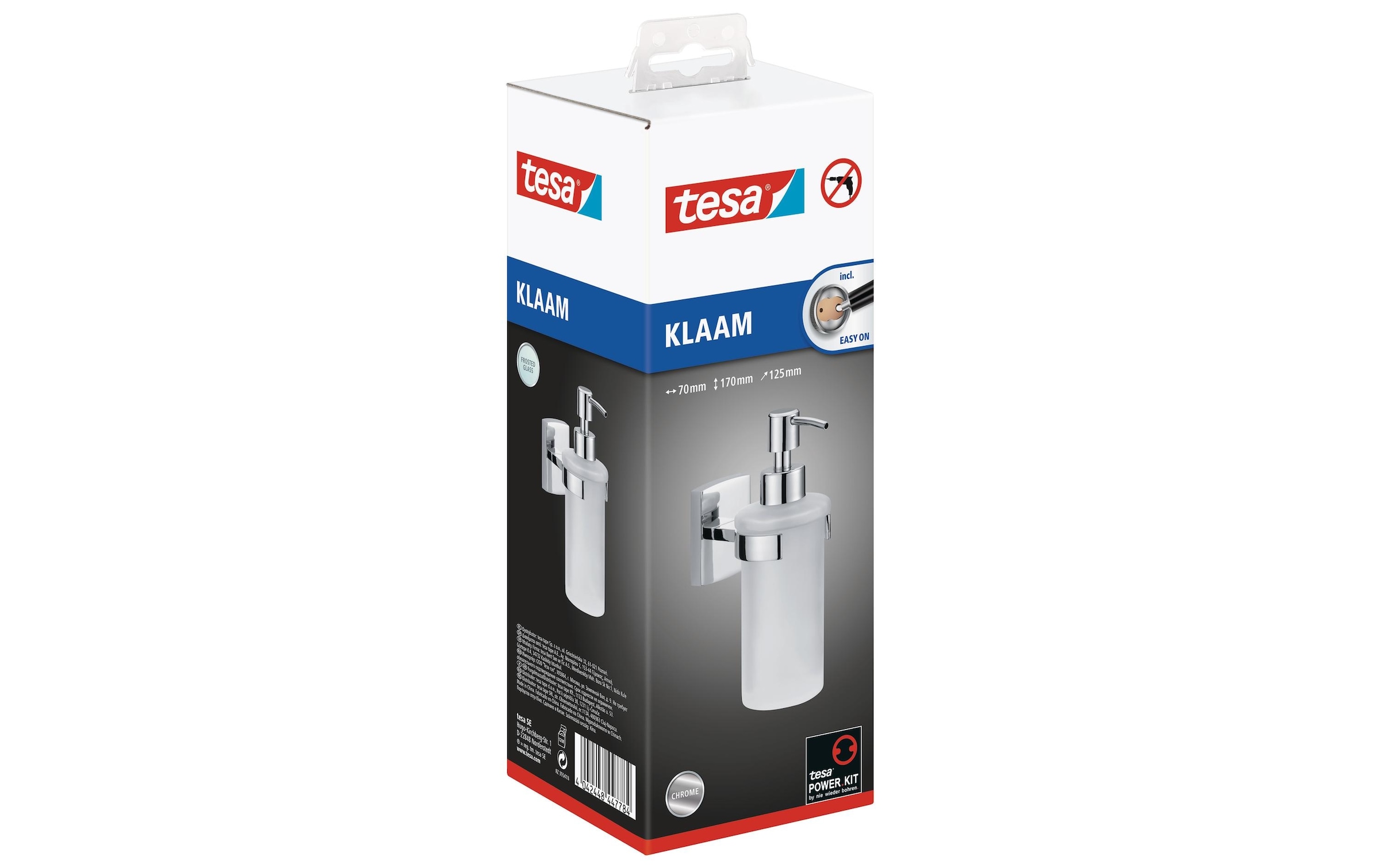 tesa Seifenspender »Klaam 200 ml Silberfarben«