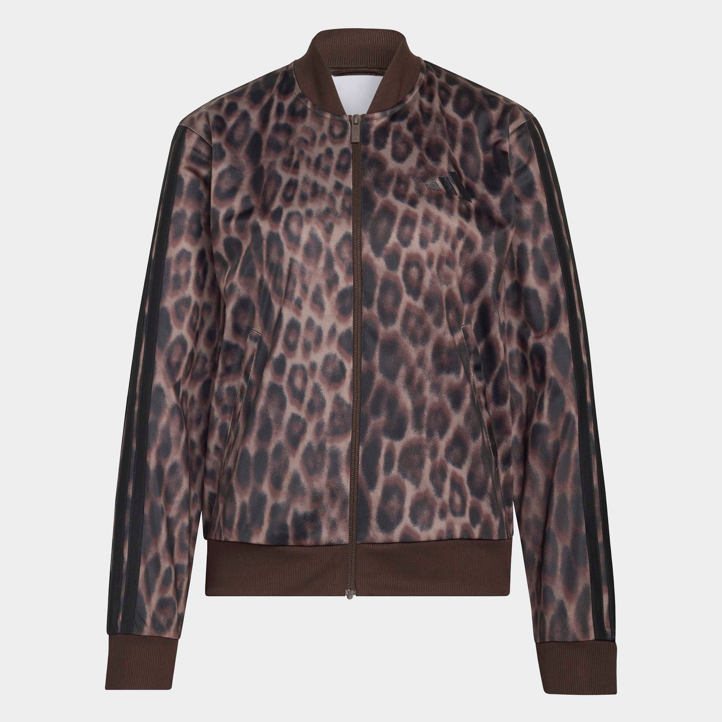 adidas Sportswear Combinaison d'entraînement »ESSENTIALS 3-STREIFEN ANIMAL AOP« 2 pièces avec fermeture éclair intégrale, col montant, imprimé intégral