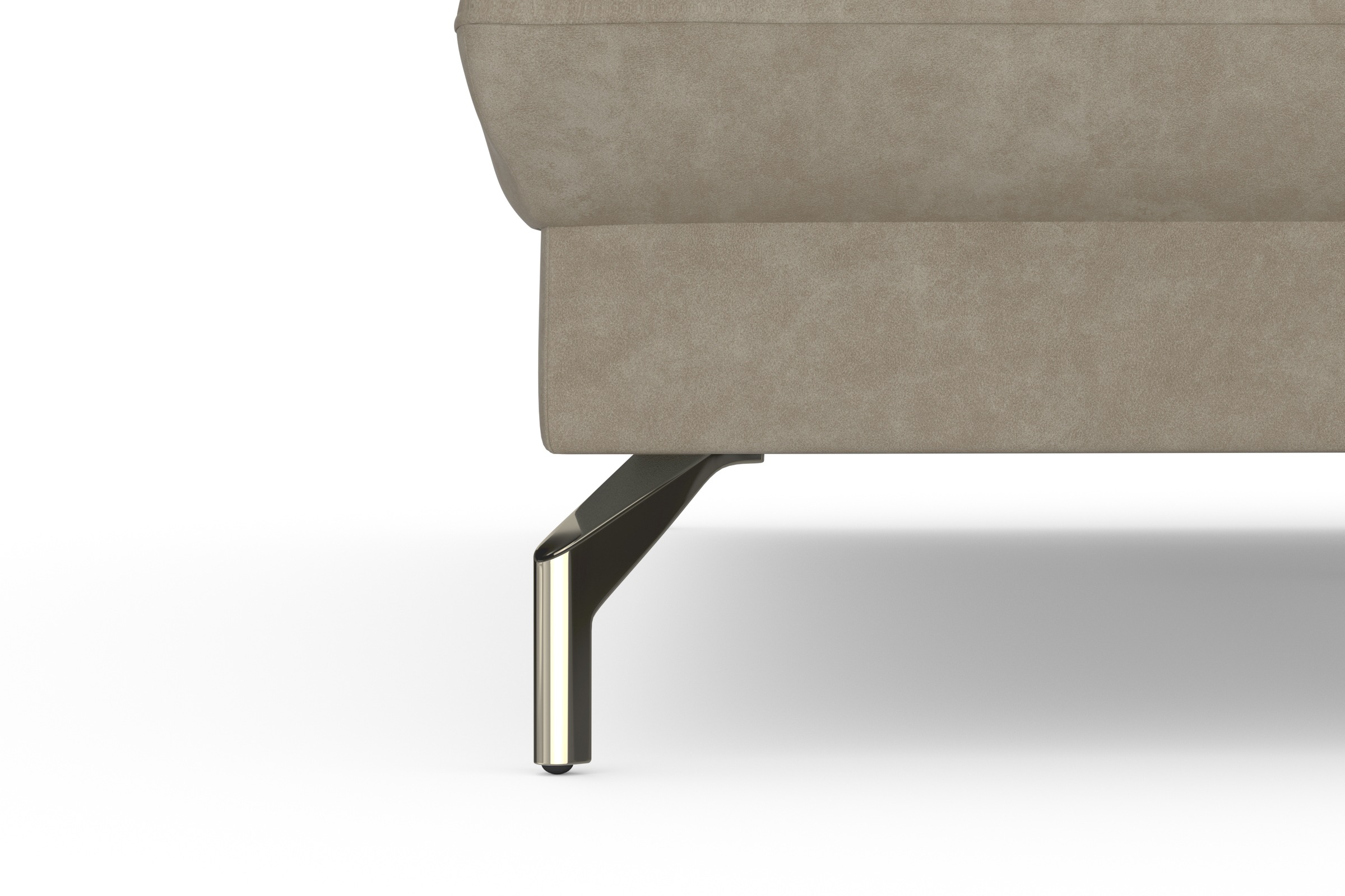 sit&more Ecksofa »Fashion L-Form«, wahlweise mit Kopfteilverstellung, Vorziehsitz, motorisch, Nickelfüsse