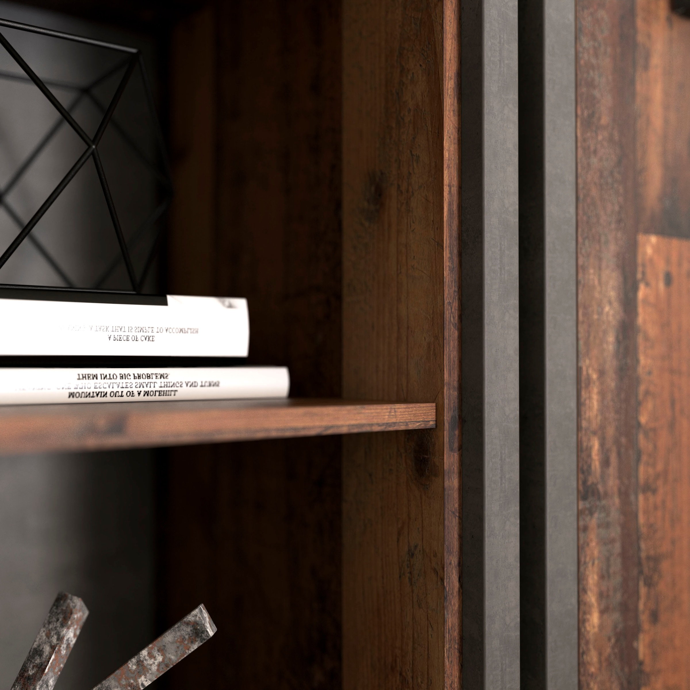 FORTE Aktenregal »Clif« Bücherregal, Breite 86 cm, viel Stauraum mit 2 Türen
