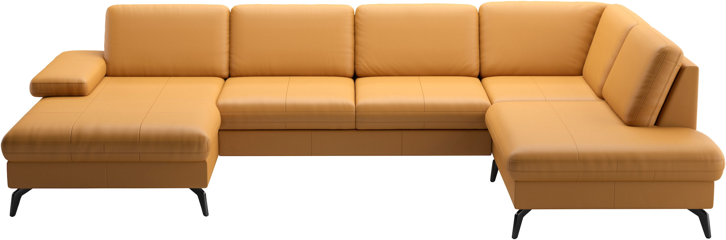 sit&more Wohnlandschaft »Morris U-Form, inkl. Sitztiefenverstellung«, wahlweise mit Armteilverstellung, Bettfunktion & Bettkasten