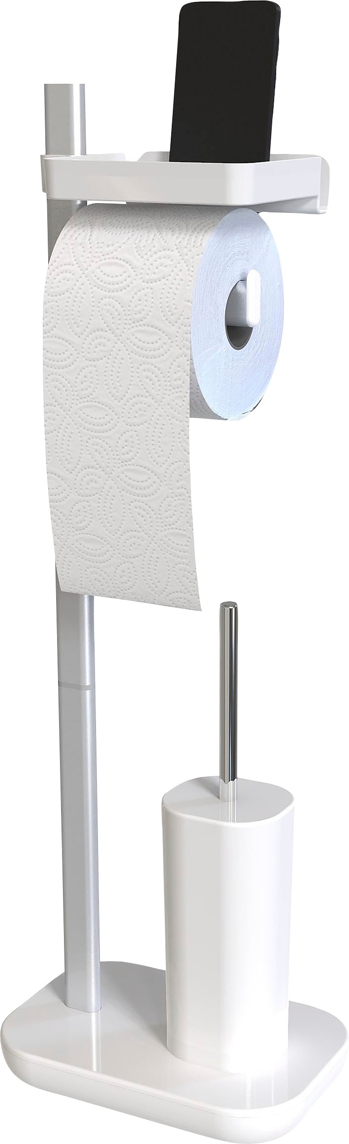 Image of Bischof WC-Garnitur "Stena" aus Aluminium Kunststoff mit Ablageschale, 9 x 12 cm, für Armbanduhr, Schmuck usw.