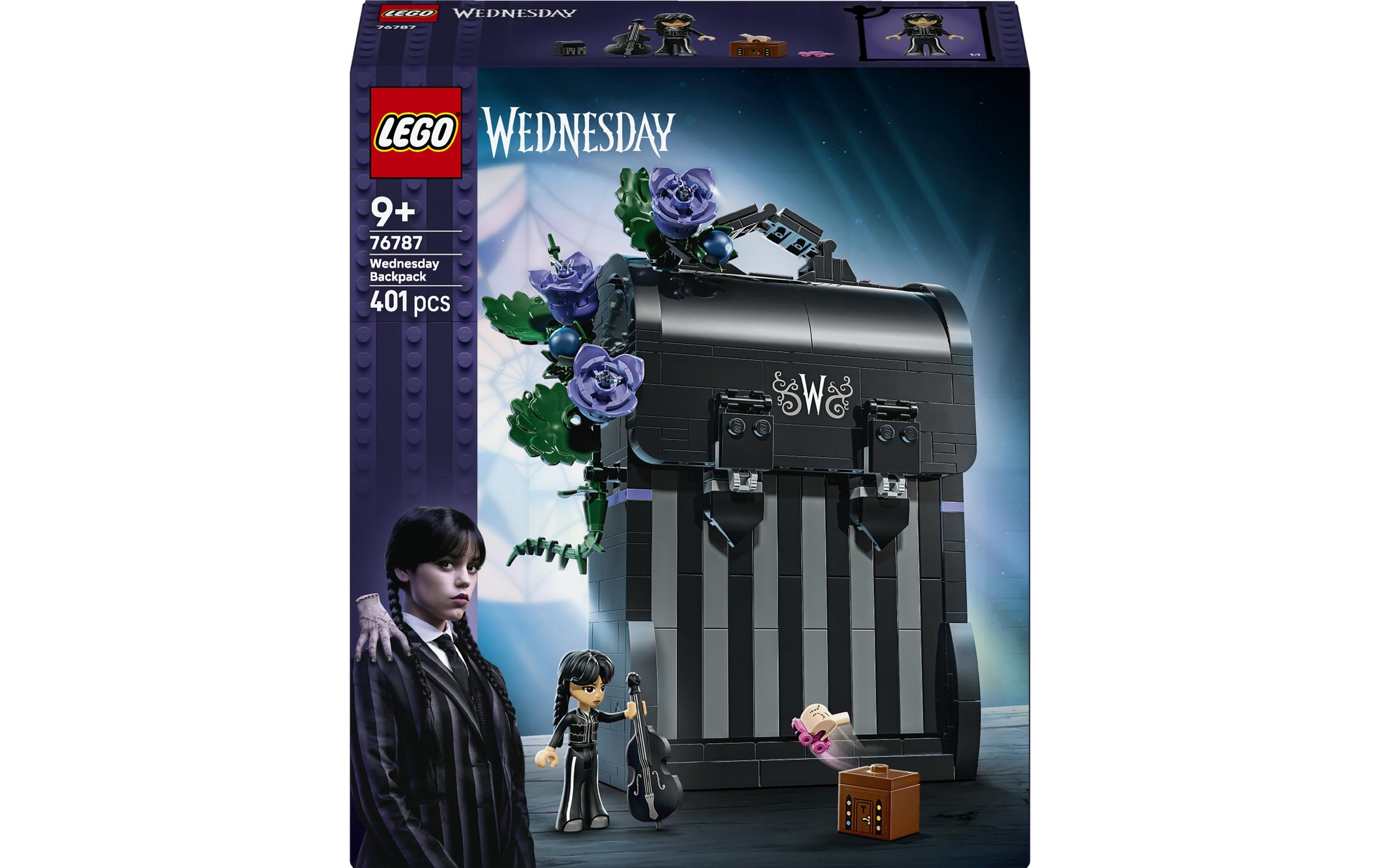 Image of LEGO Konstruktionsspielsteine "Wednesdays Rucksack Baukasten Wednesday 76787"