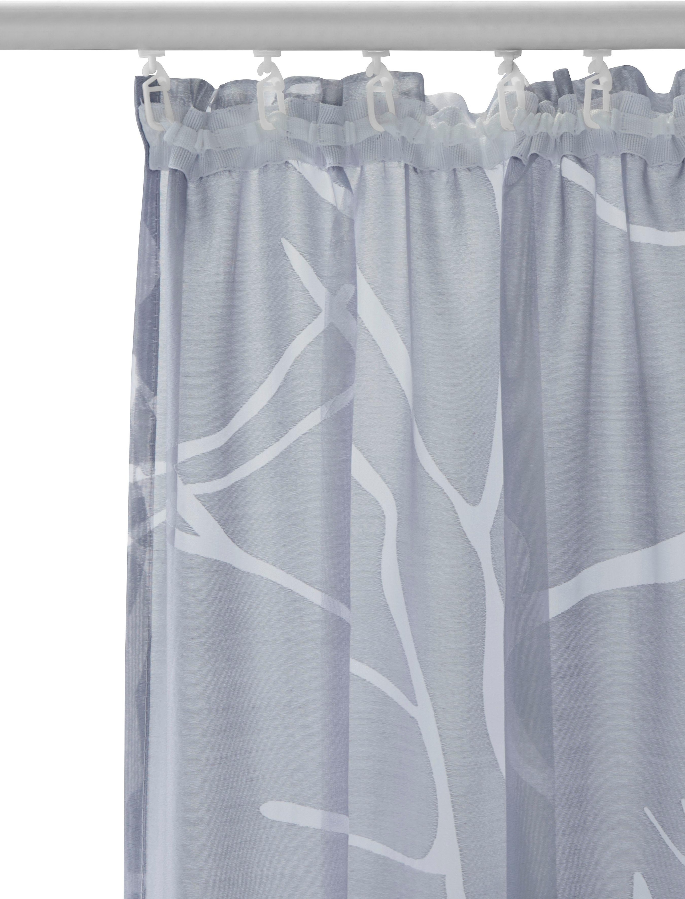 ♕ my home Gardine »Anna«, (1 St.), Halbtransparent, Ausbrenner, Polyester  versandkostenfrei auf