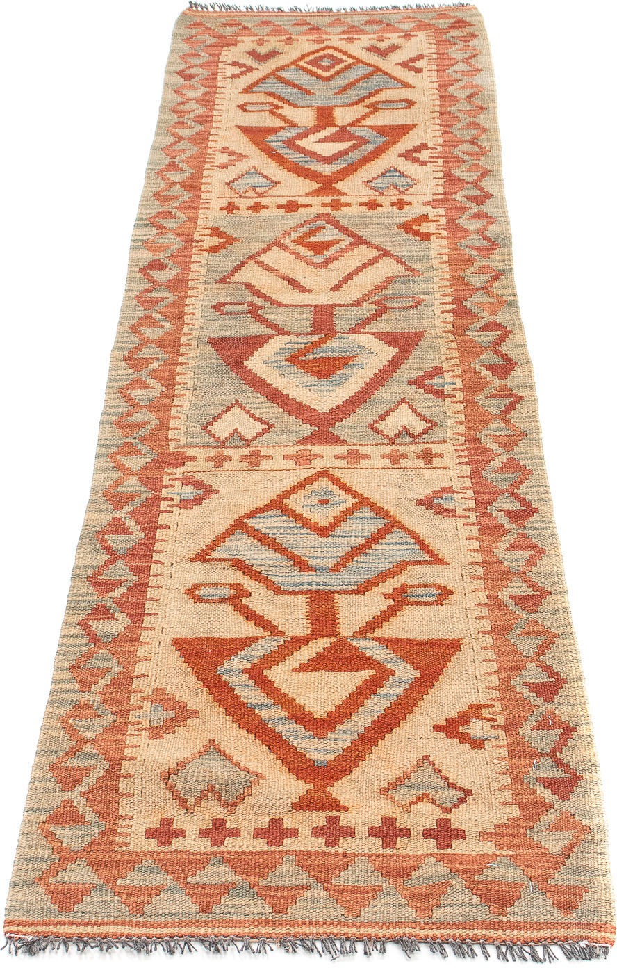 Image of morgenland Läufer »Kelim Maimene Medaillon 321 x 91 cm«, rechteckig, 0,5 mm Höhe, Wendeteppich bei Ackermann Versand Schweiz