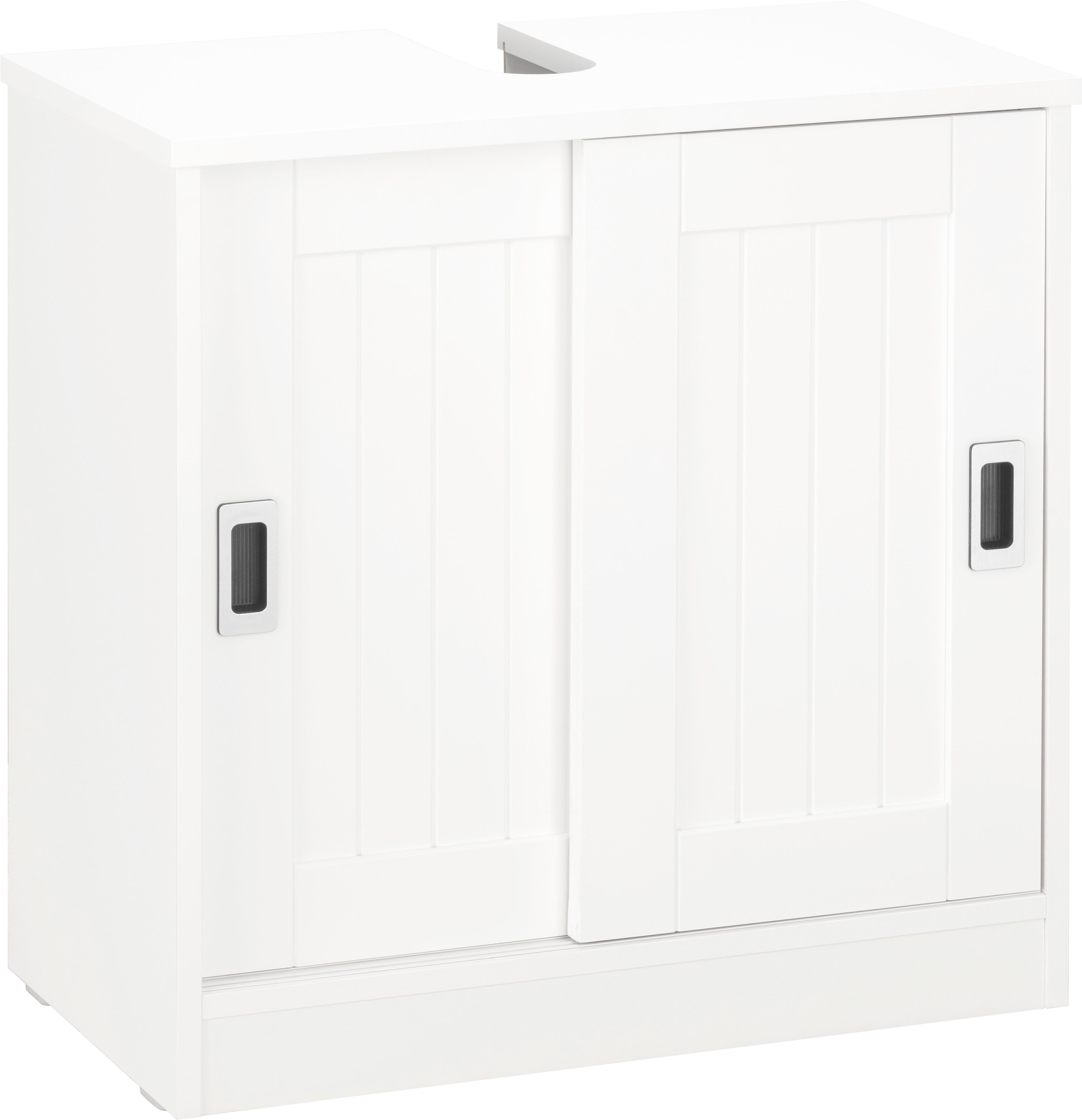 Image of Home affaire Waschbeckenunterschrank »Nekso«, Landhausoptik, mit Schiebetüren, Breite 61 cm bei Ackermann Versand Schweiz