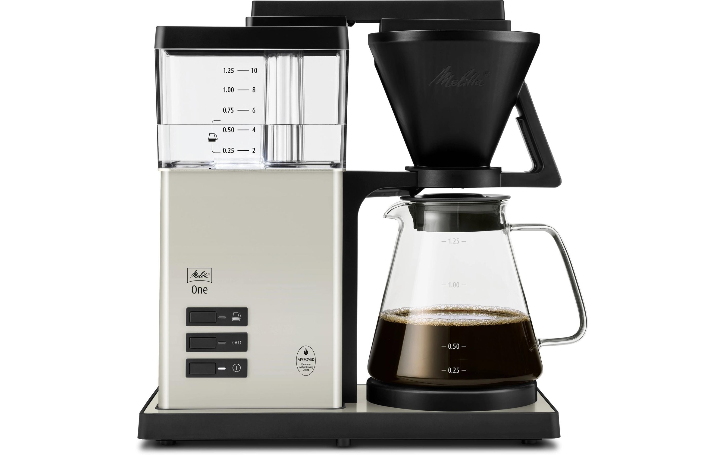 Melitta Filterkaffeemaschine »One Schwarz/Weiss«, 1×4