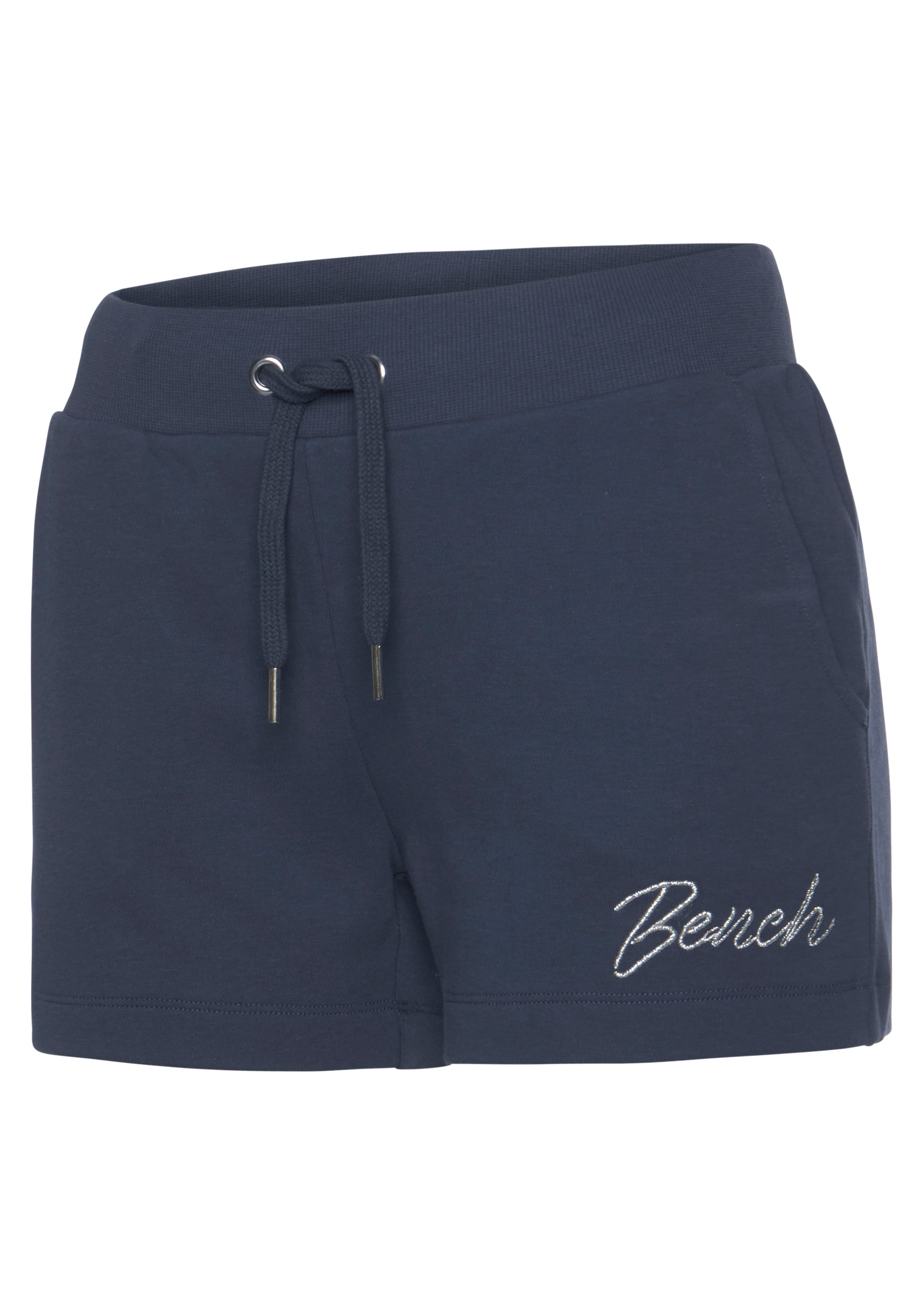 Bench. Loungewear Sweatshorts, mit glänzender Logostickerei, Loungewear, Loungeanzug