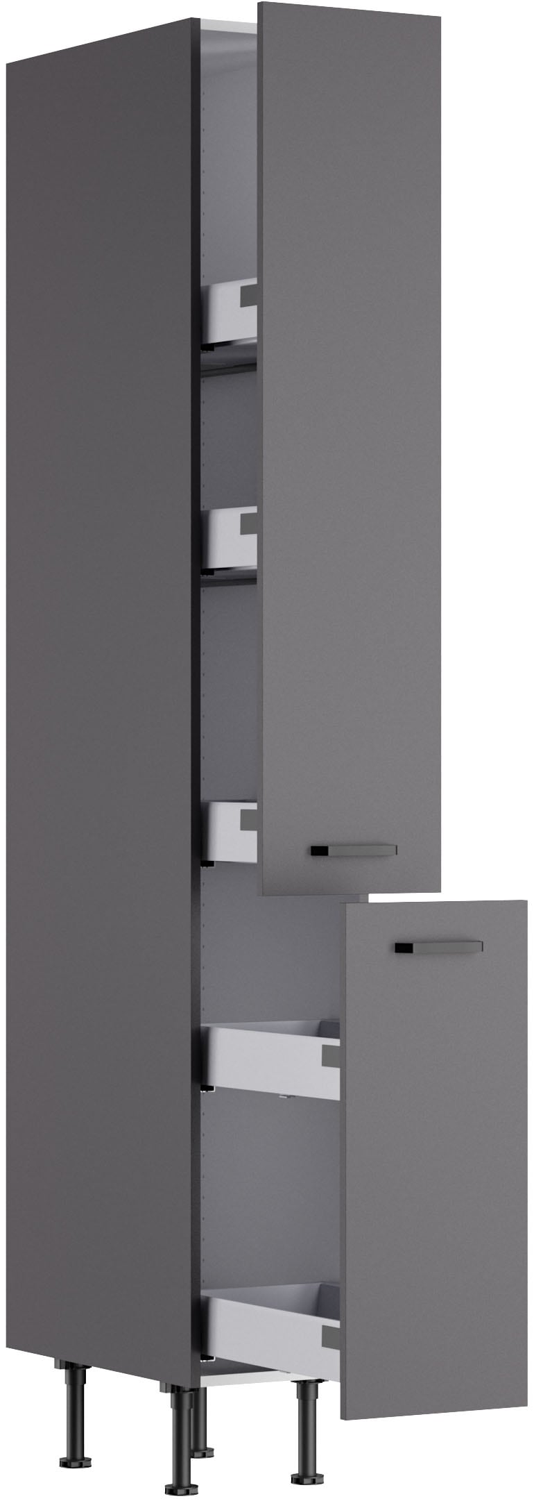 KOCHSTATION Armoire à pharmacie »KS-Paula« 30 cm breit, 211 cm hoch, mit 2 Auszügen, 5 Ablagen