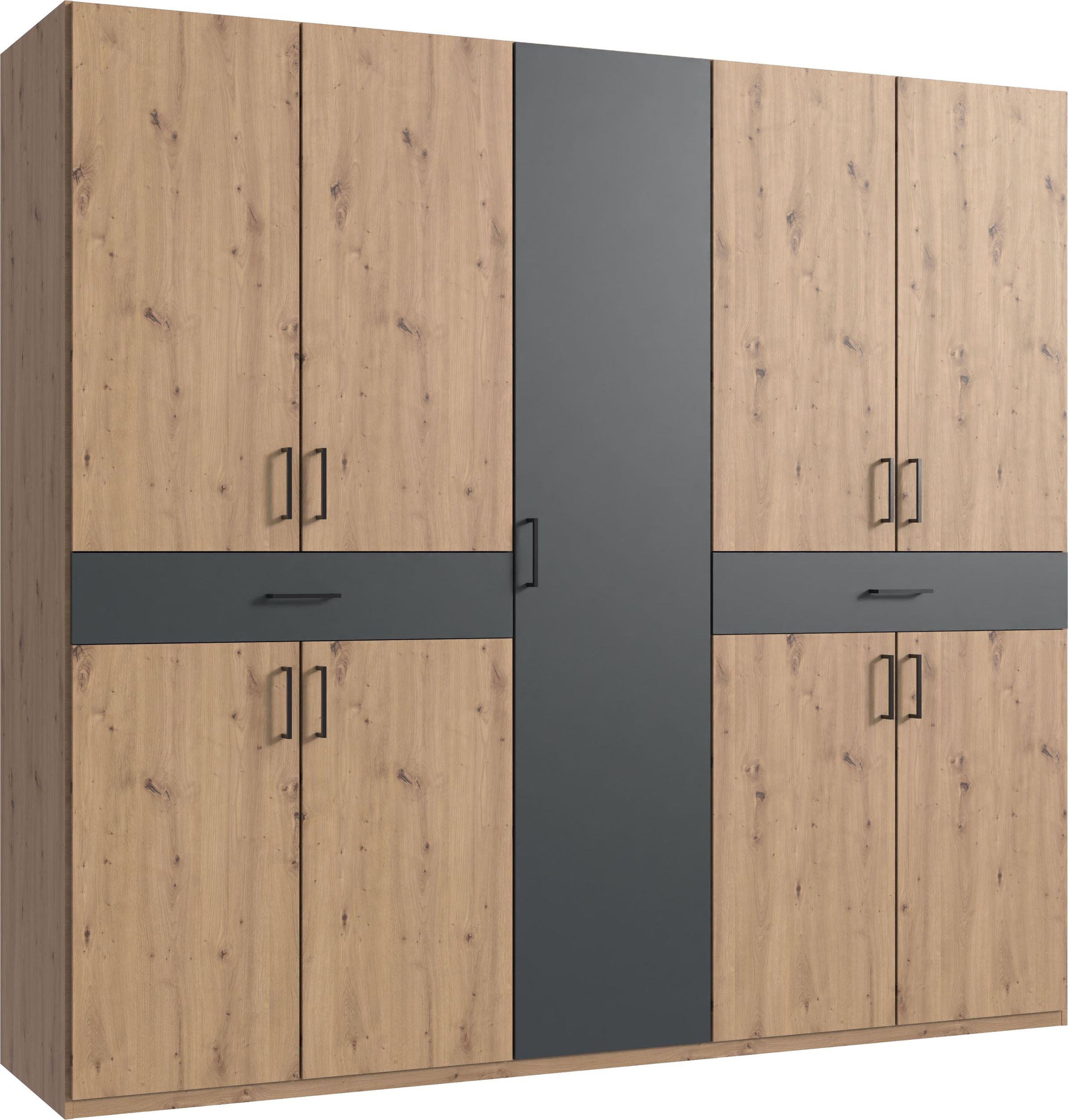 Image of Wimex Drehtürenschrank "Tibet Kleiderschrank mit sehr viel Stauraum, grosse Farbauswahl" mit jeweils 2 Schubladen auf bequemer Zugriffshöhe, in 3 Breiten