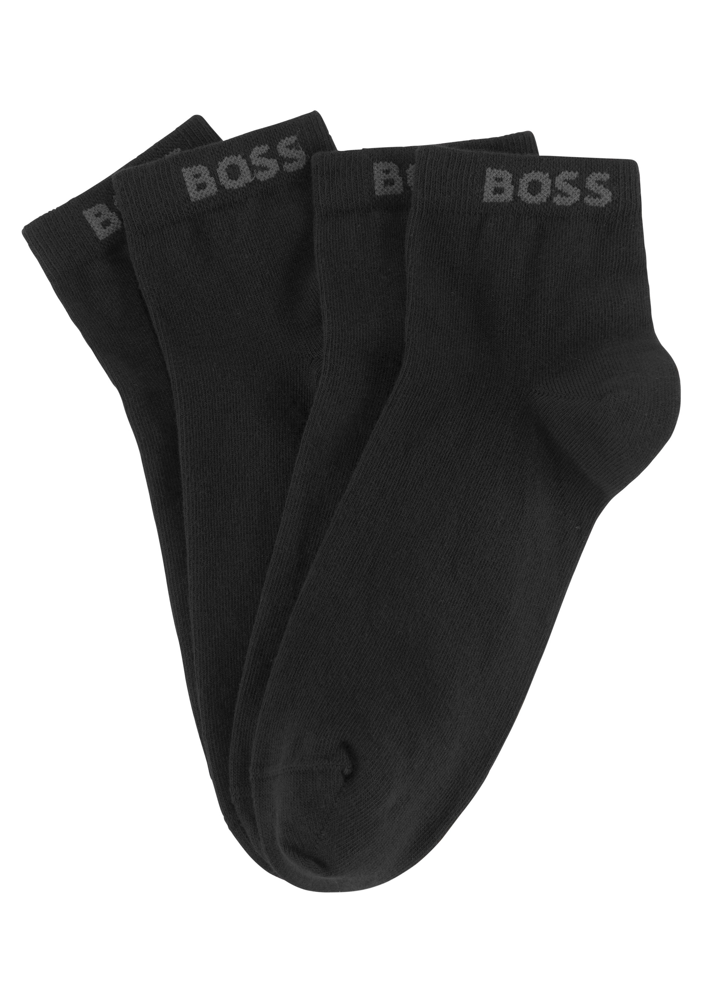 Image of BOSS Sneakersocken Set, 2 Paar tlg. mit eingenähtem Markenschriftzug