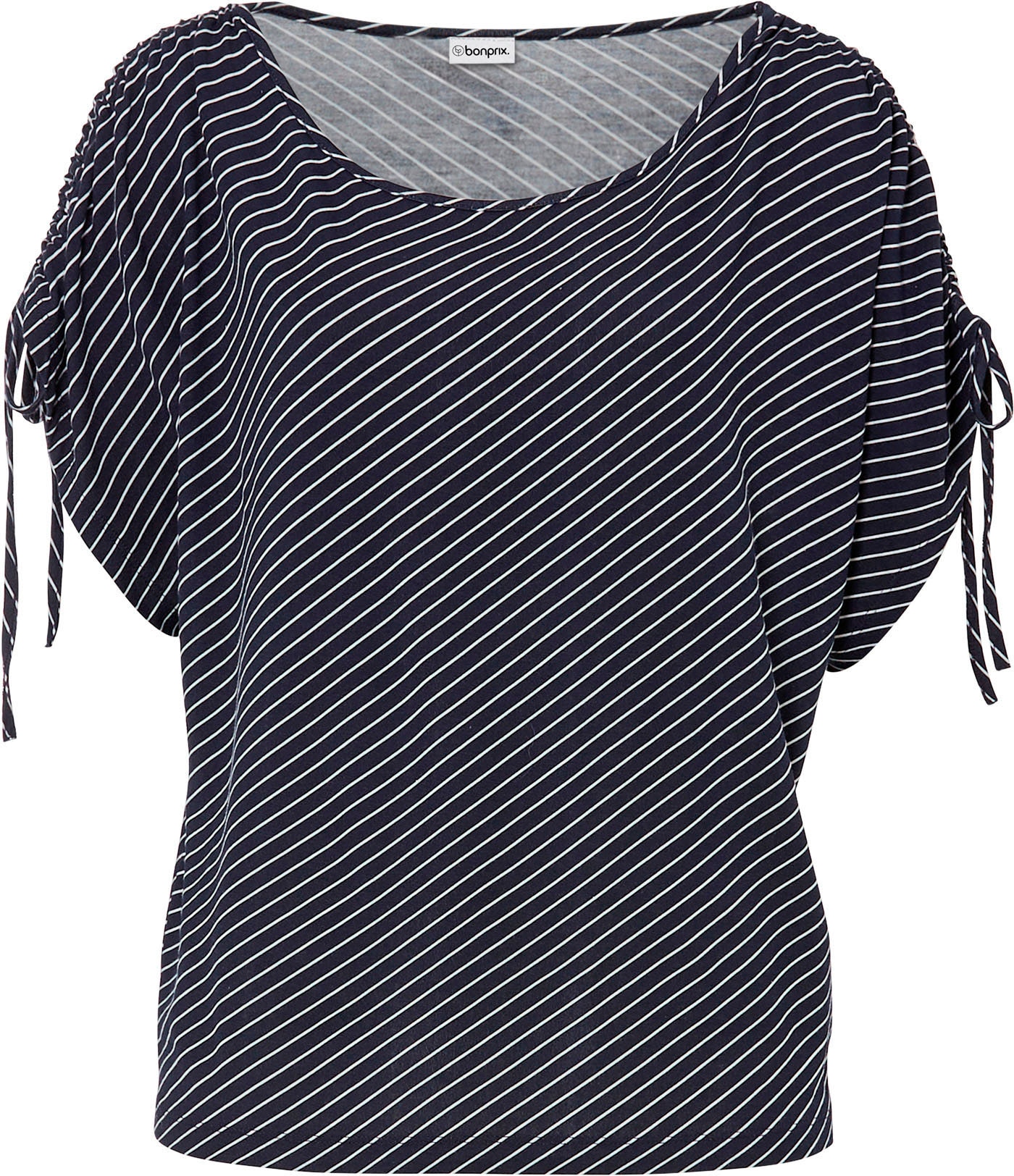 bonprix T-shirt lässige Passform, Kurzarm-Design, aus Viskose und Elasthan