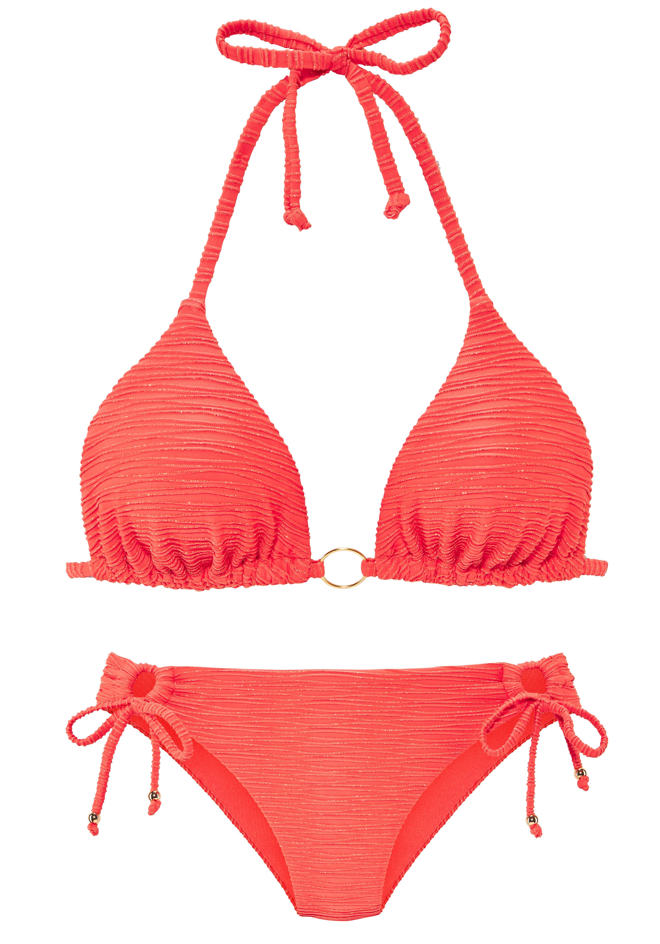 LASCANA Bikini triangle Glitzernde Strukturware