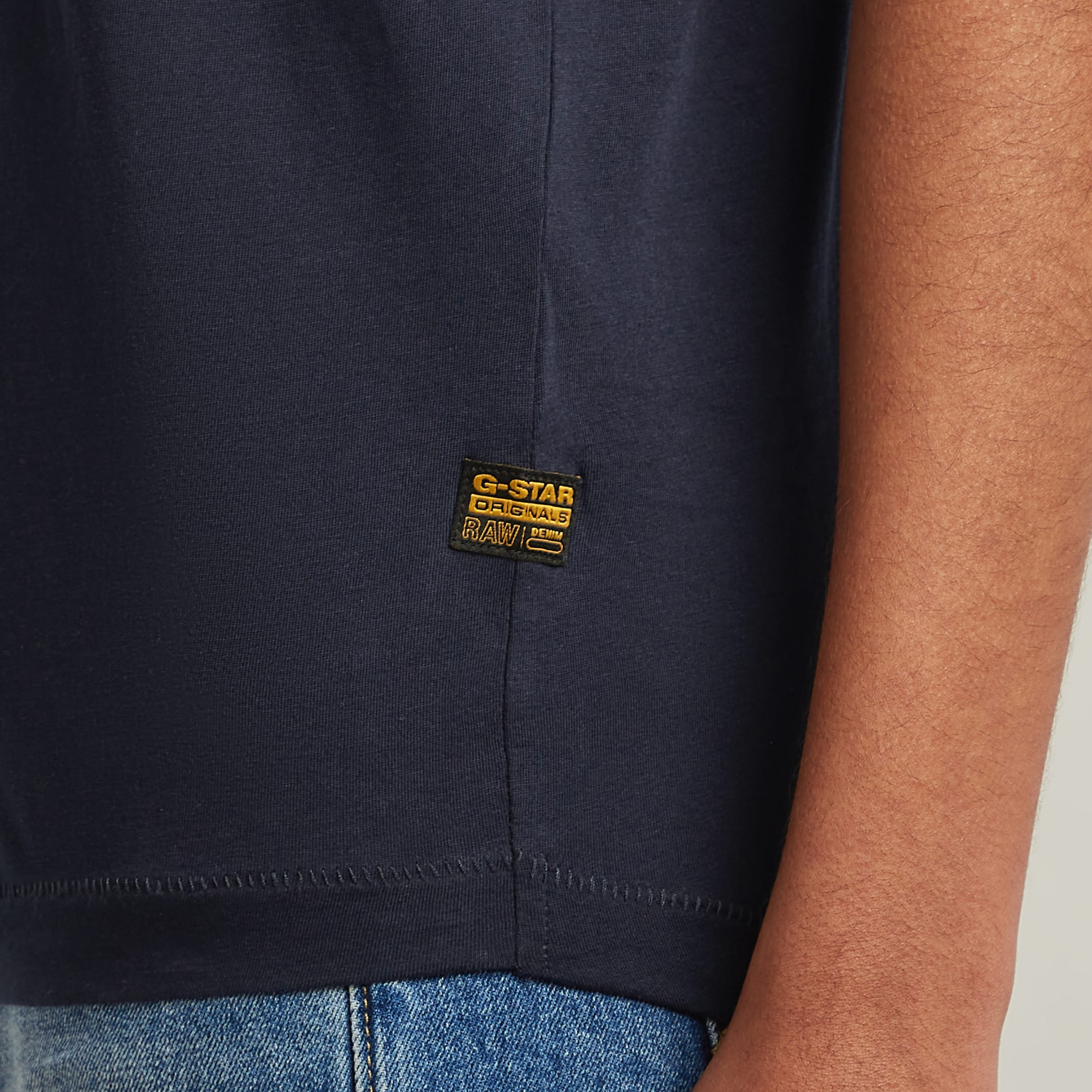 G-STAR T-shirt »Rolled up« mit umgeschlagenen Ärmeln